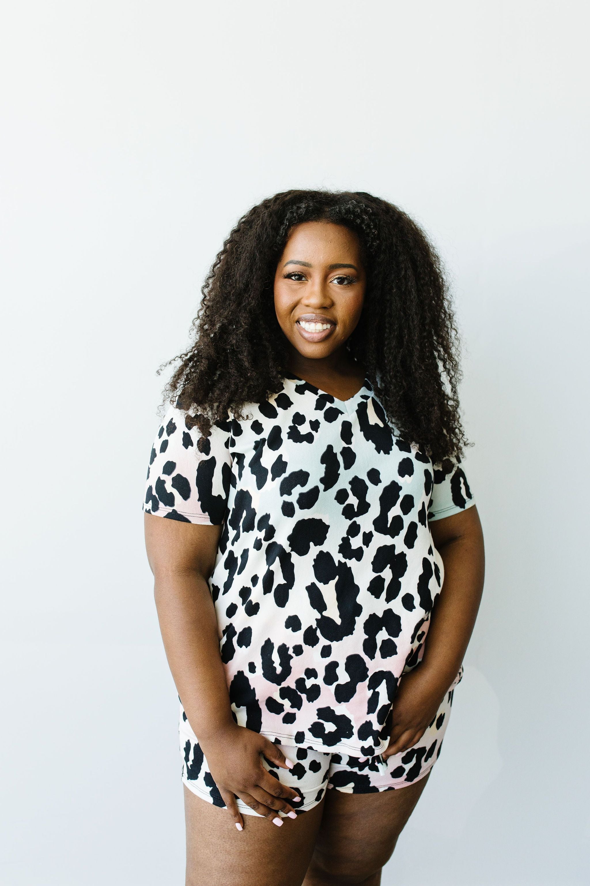 Pale Mint Animal Print Top