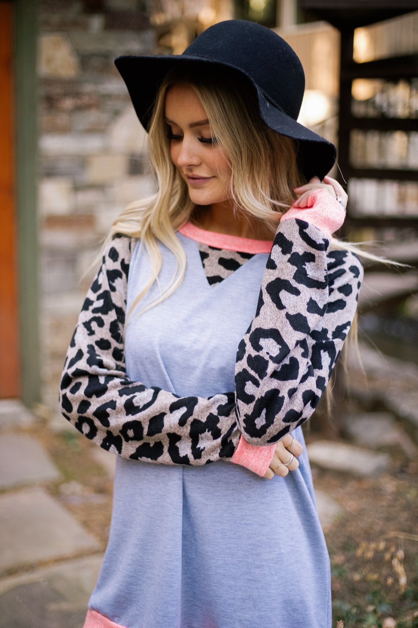 Paparazi Spotted Raglan Top