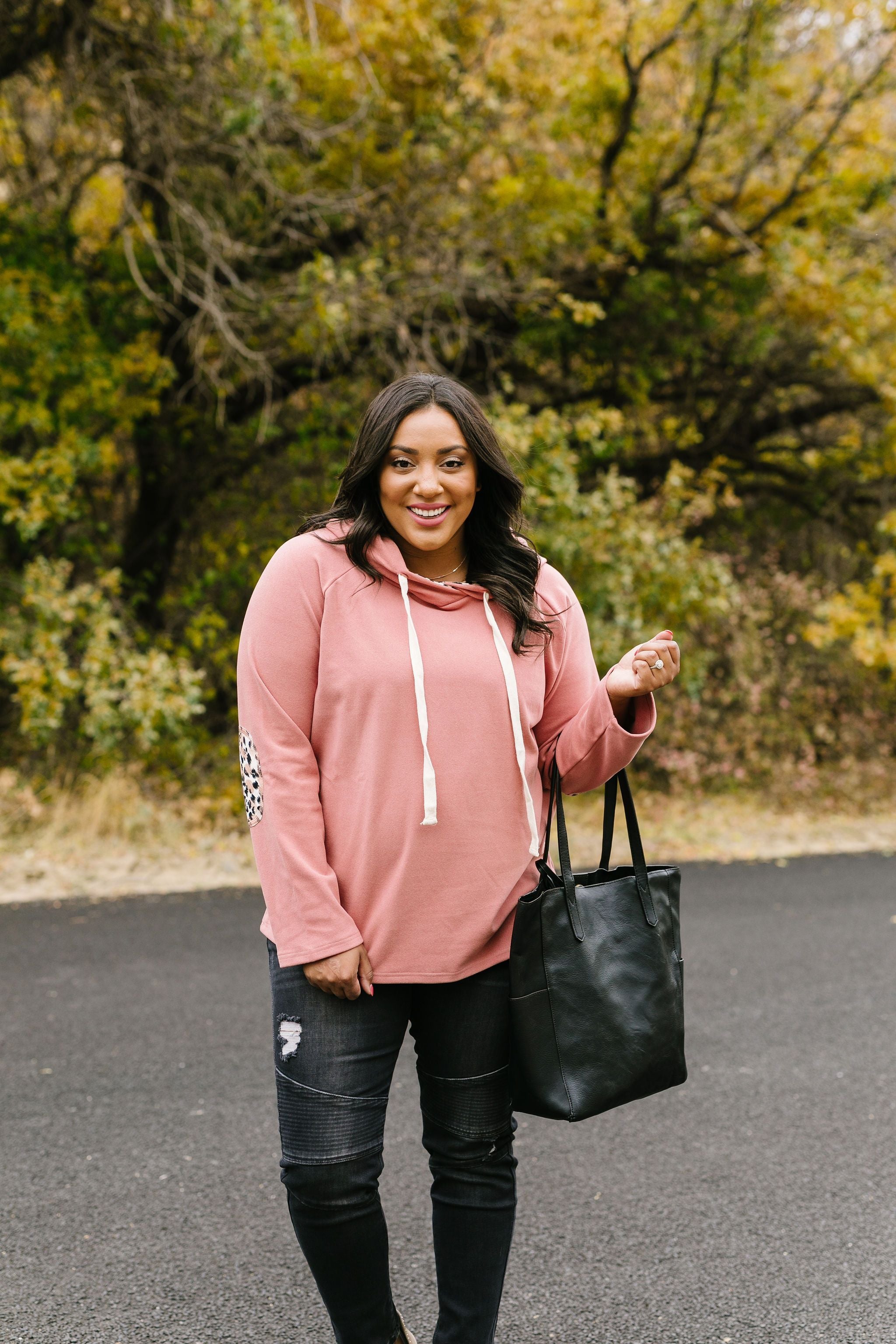 Patches + Spots Mauve Hoodie