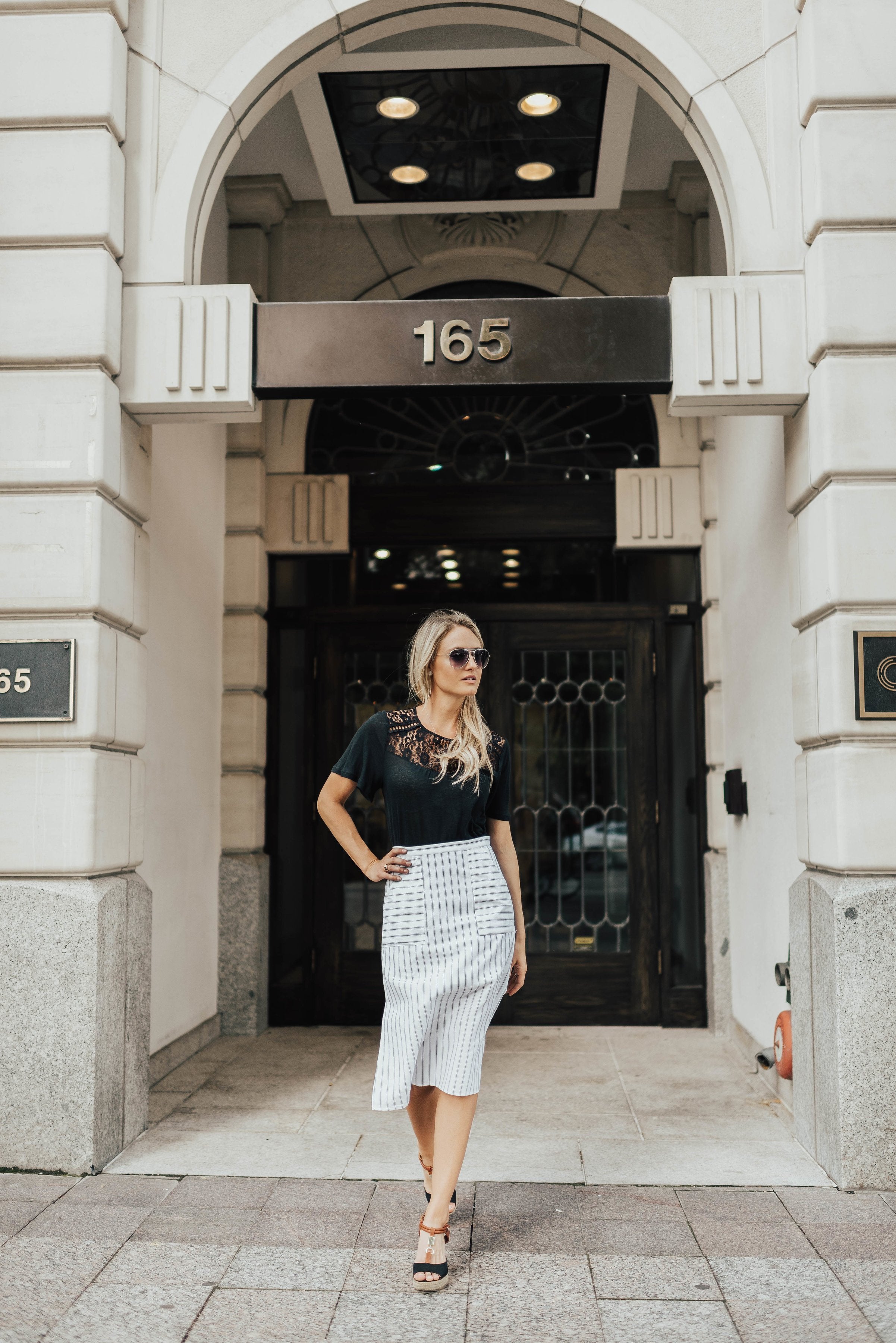 Pencil + Pinstripes Skirt