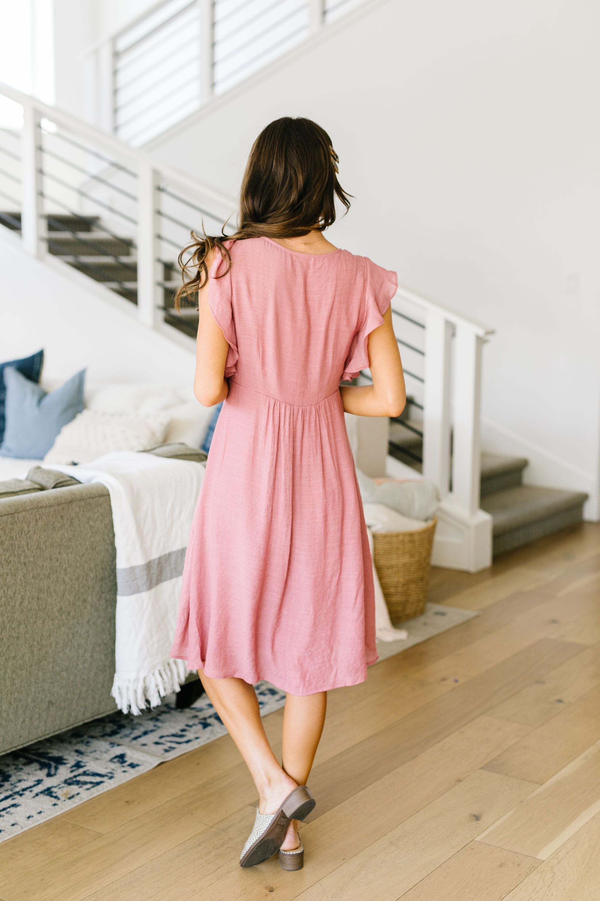 Picture This Mauve Midi Dress