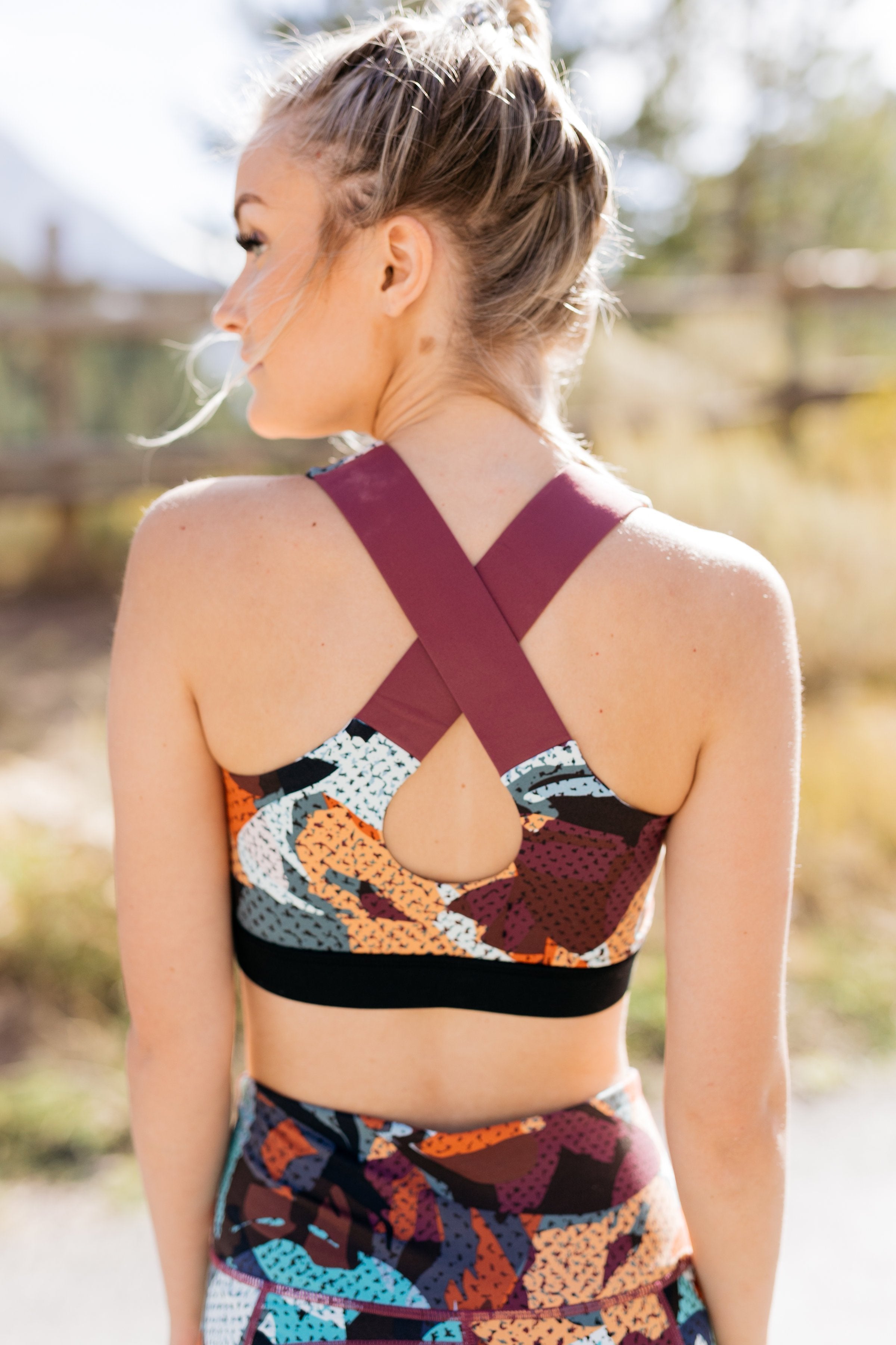Playful Pop Art Athletic Bra