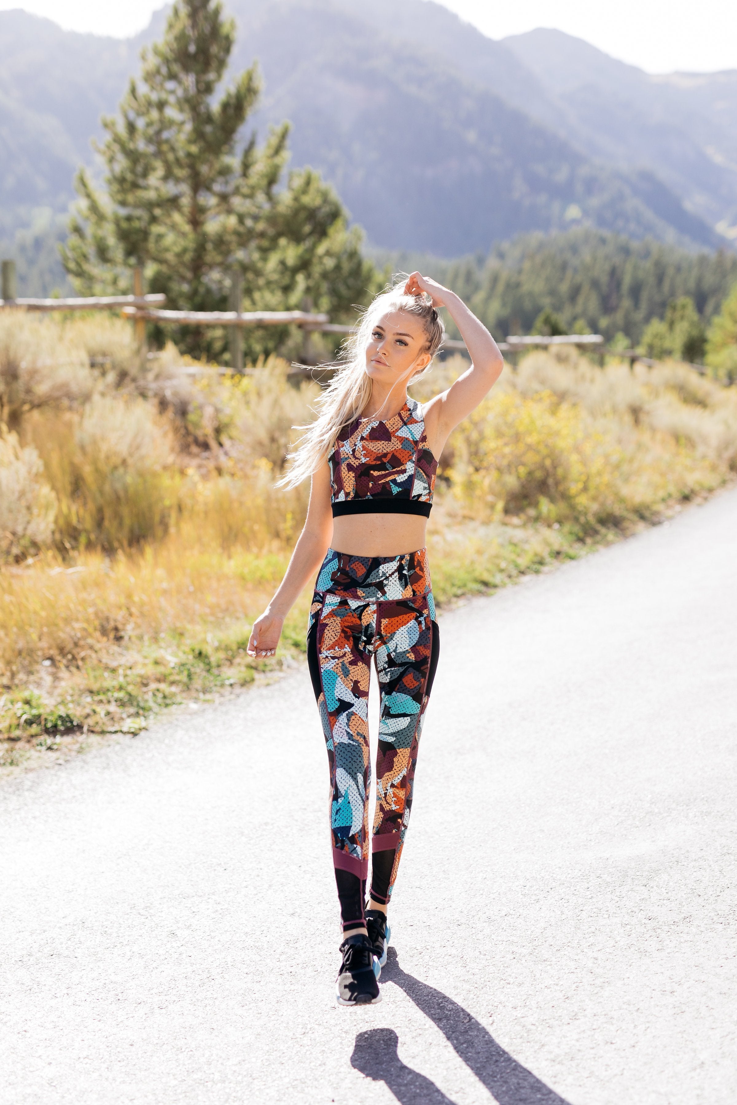 Playful Pop Art Athletic Leggings - ALL SALES FINAL