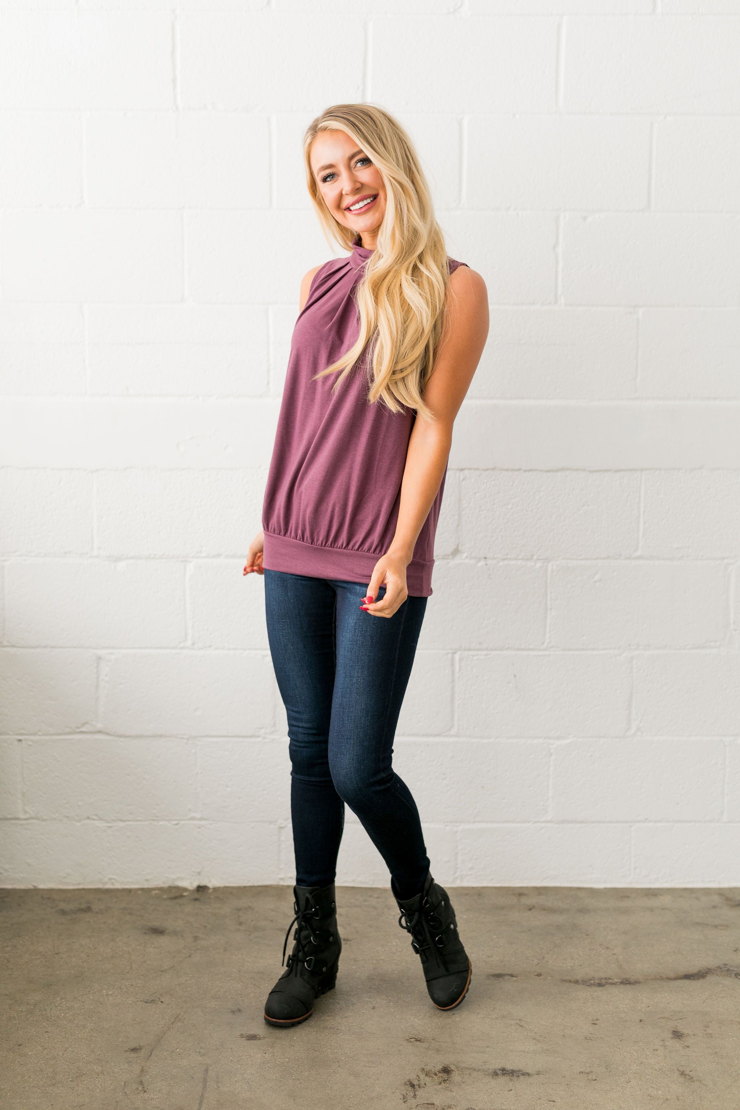Pleats A Plenty In Dusty Lilac - ALL SALES FINAL