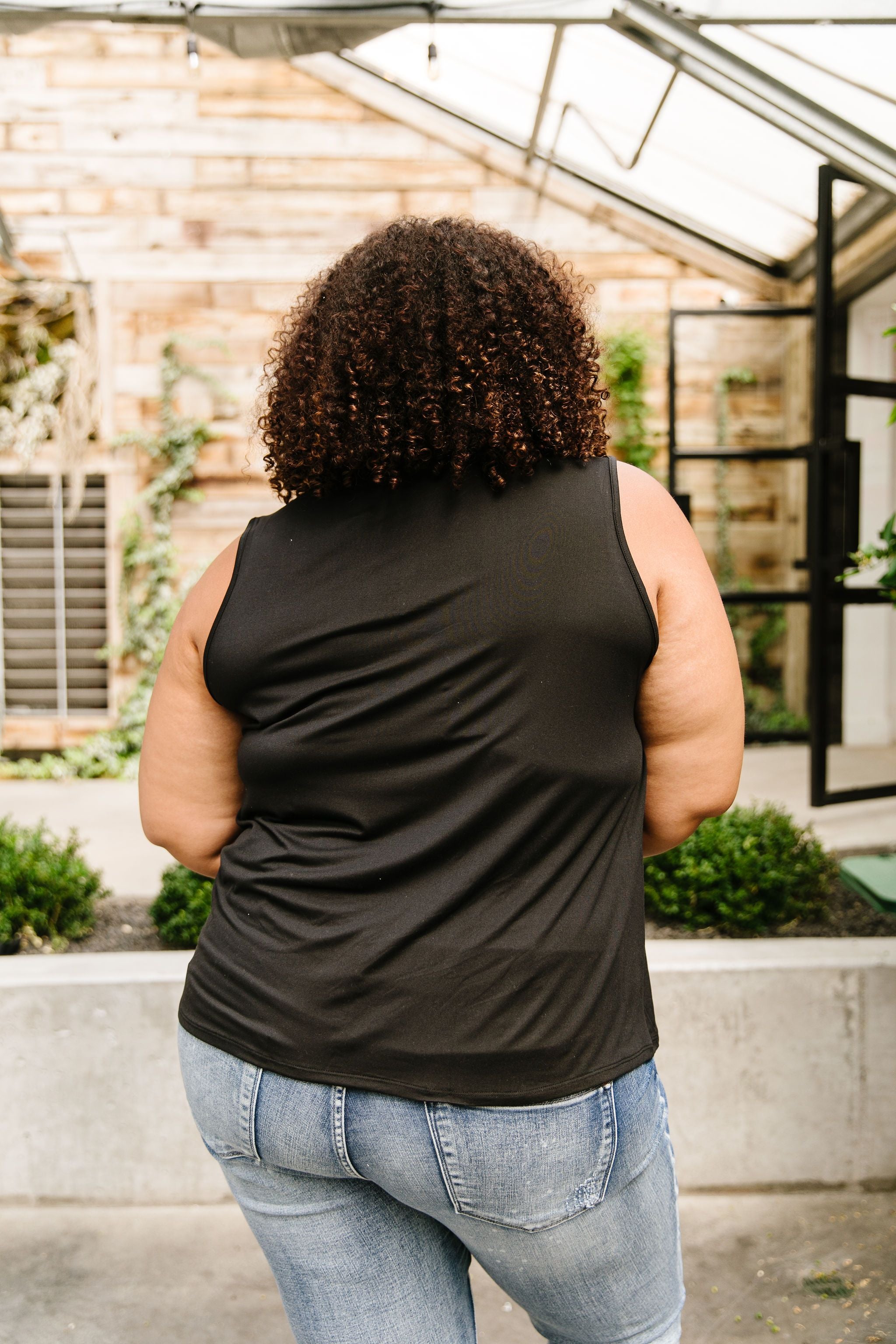 Split Second Top In Black