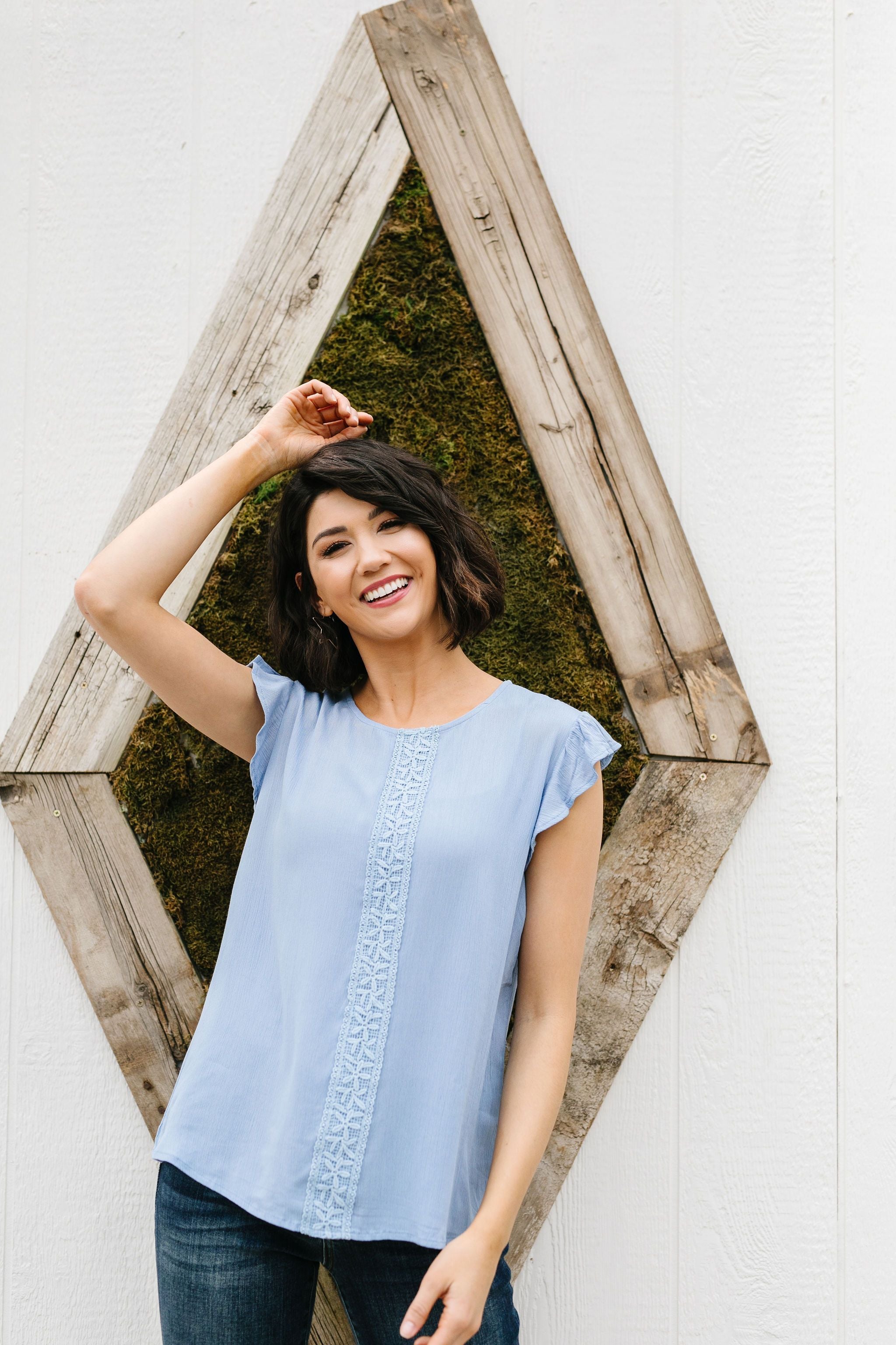 Pretty Cornflower Blouse