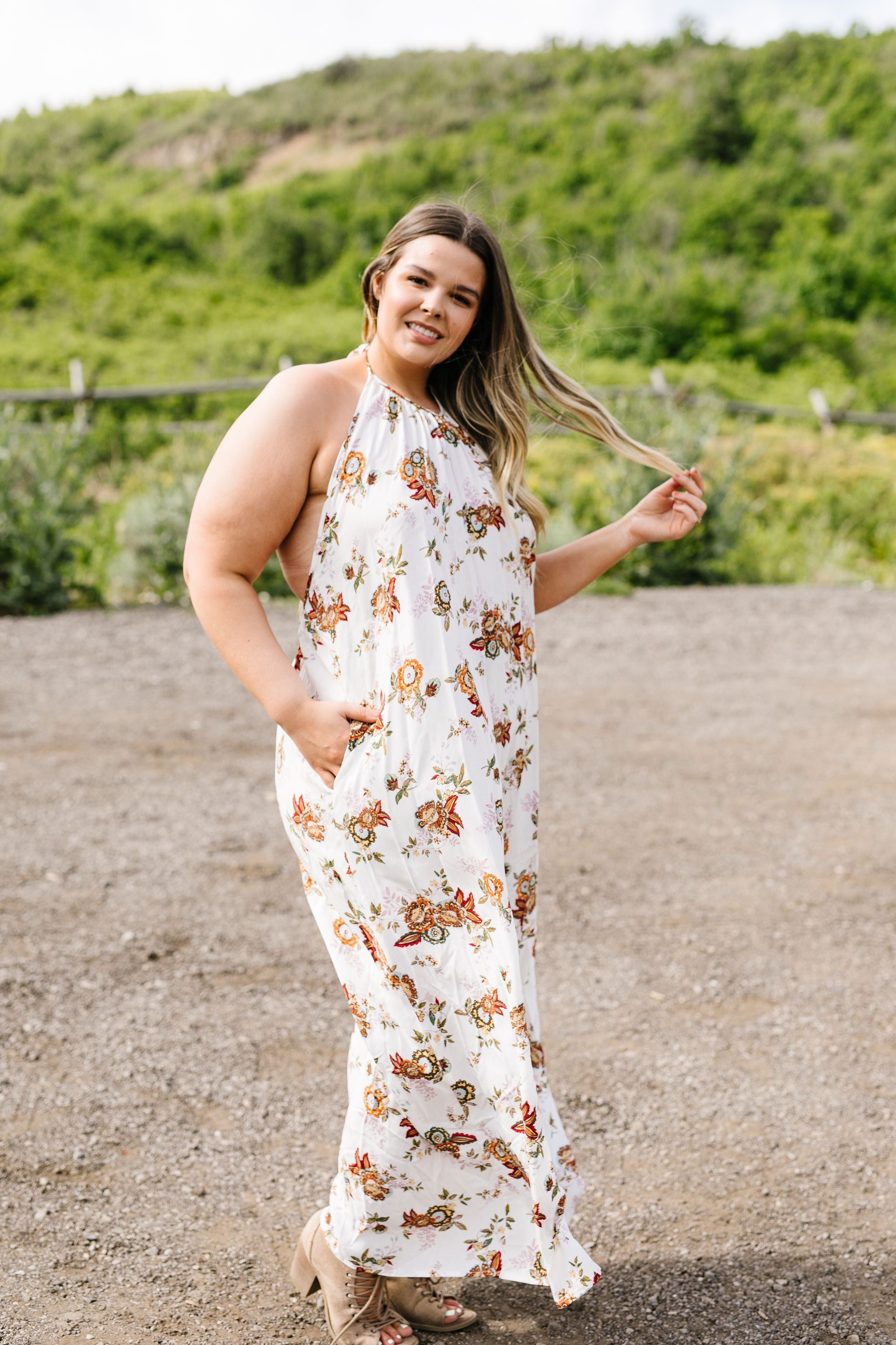 Quaint Floral Maxi Dress