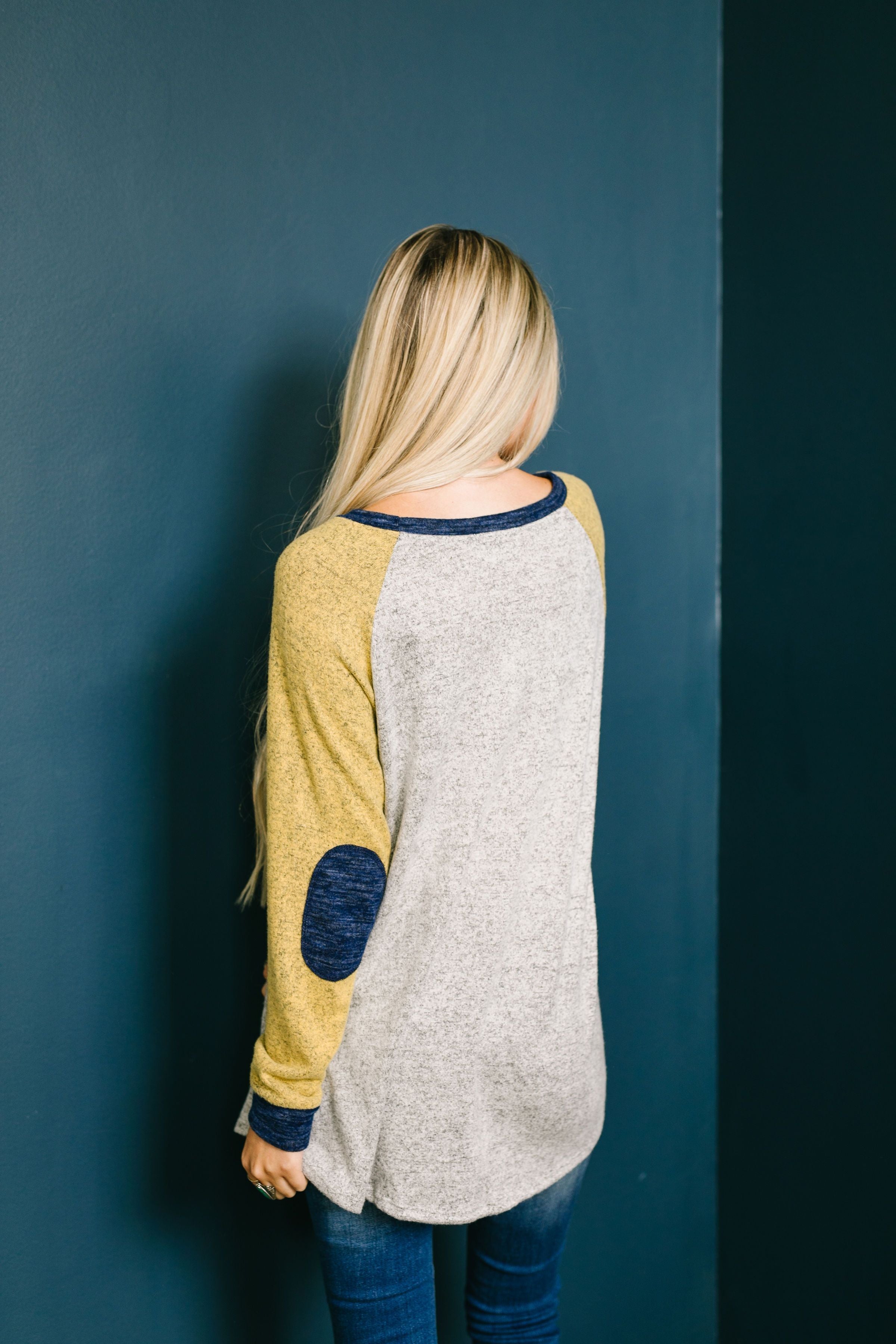 Rainy Day Raglan Color Block Sweater
