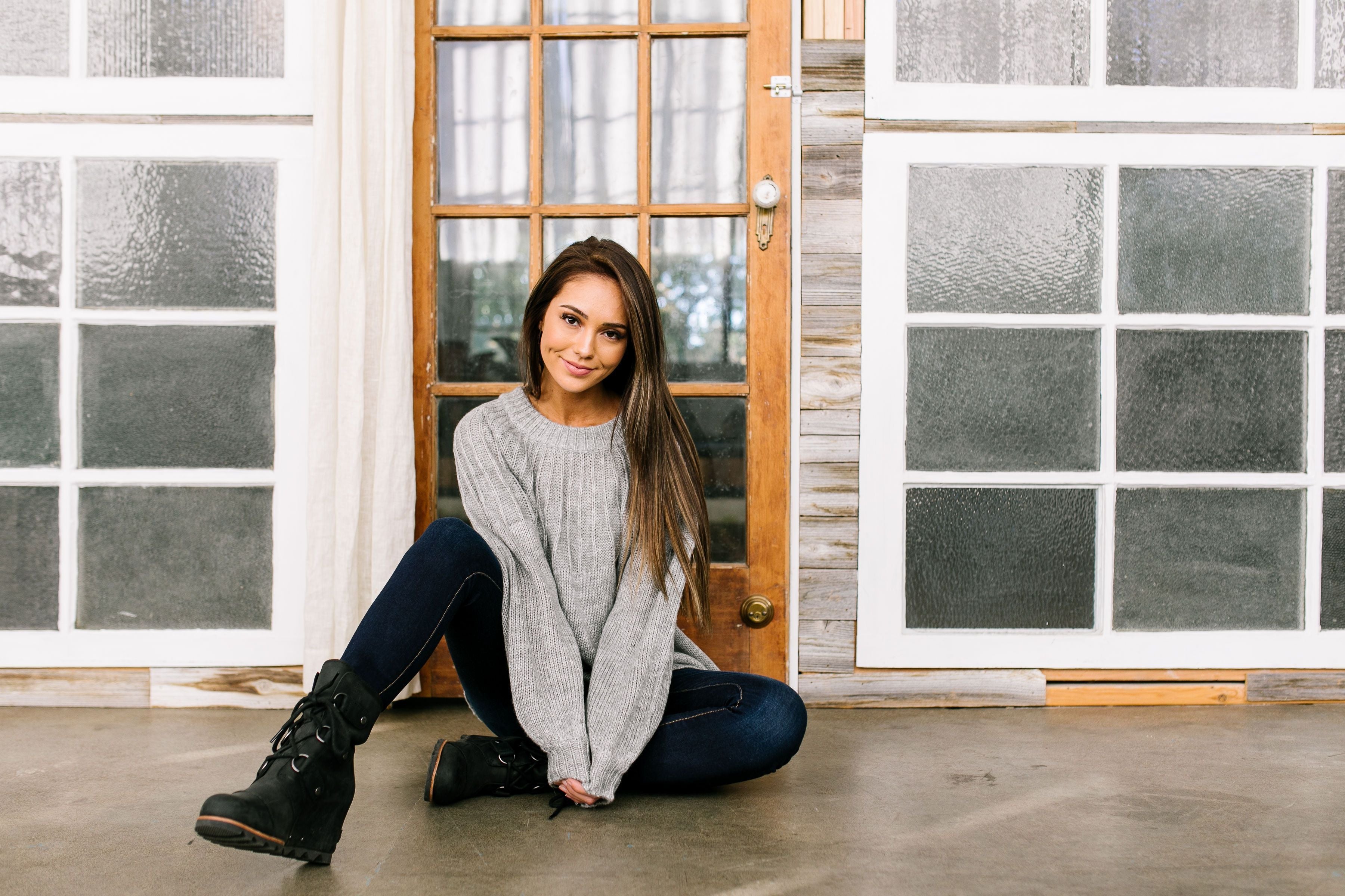 Ray Of Happiness Sweater In Heather Gray - ALL SALES FINAL