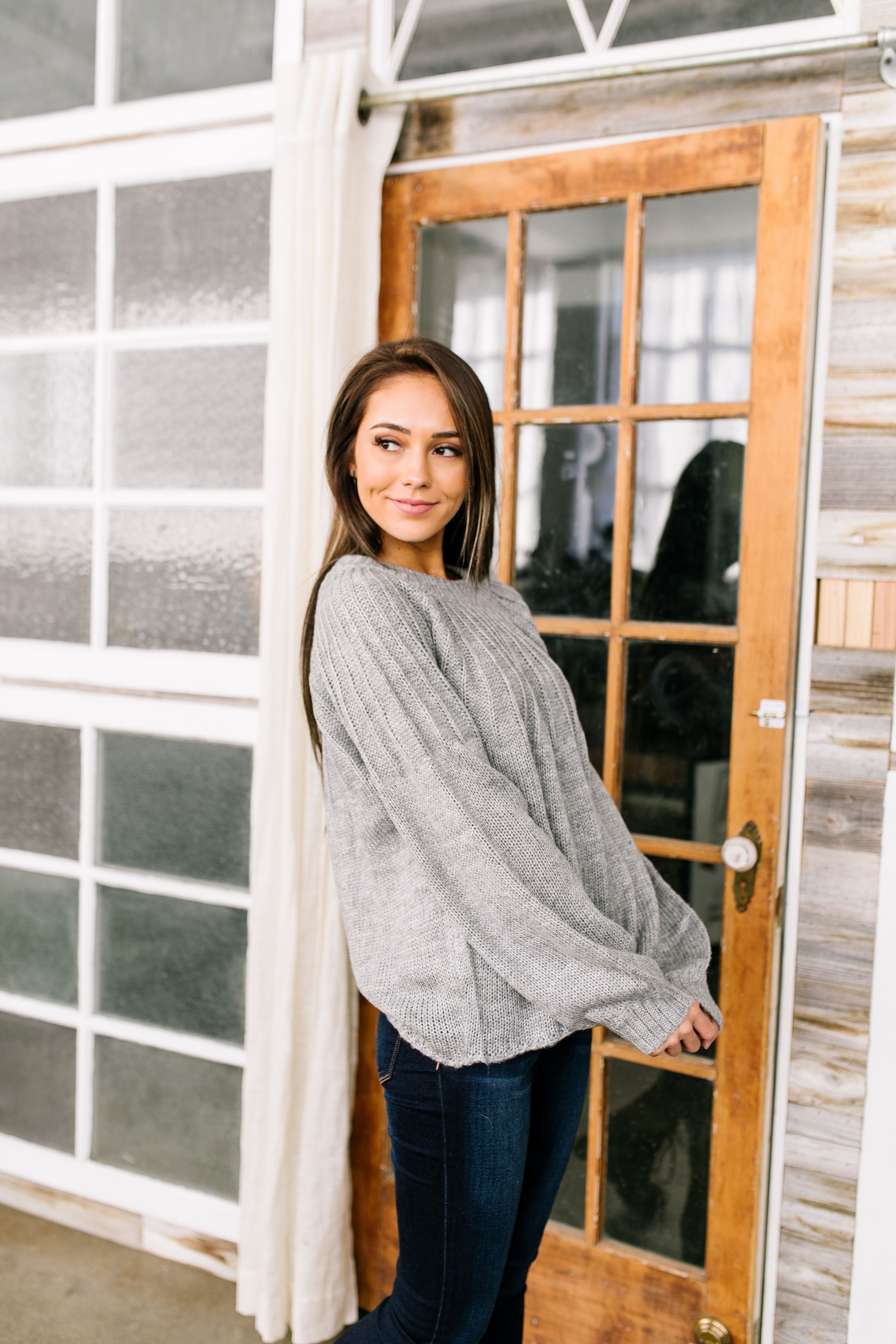 Ray Of Happiness Sweater In Heather Gray - ALL SALES FINAL