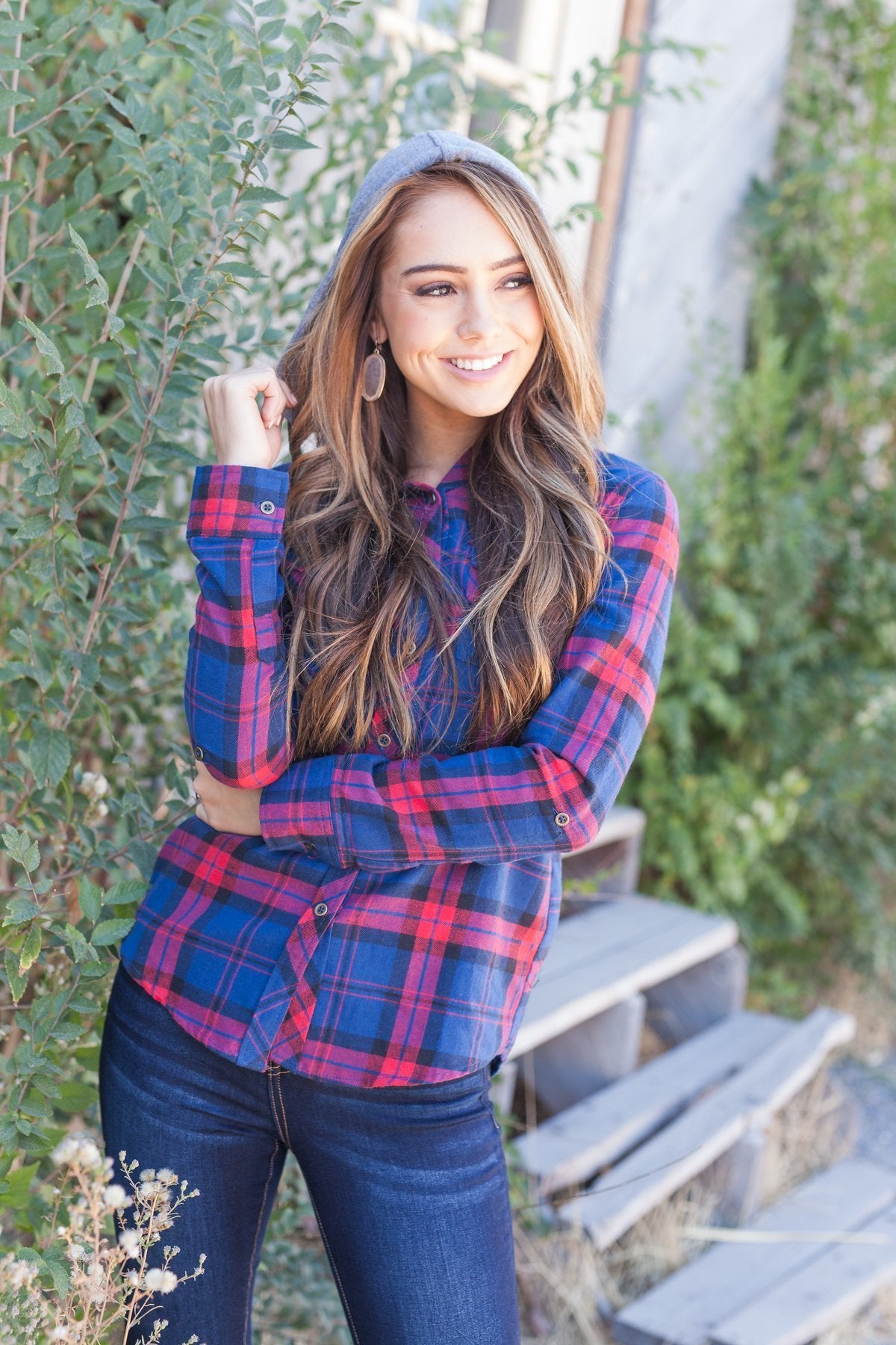 Robin Hood Flannel Button-Down In Navy