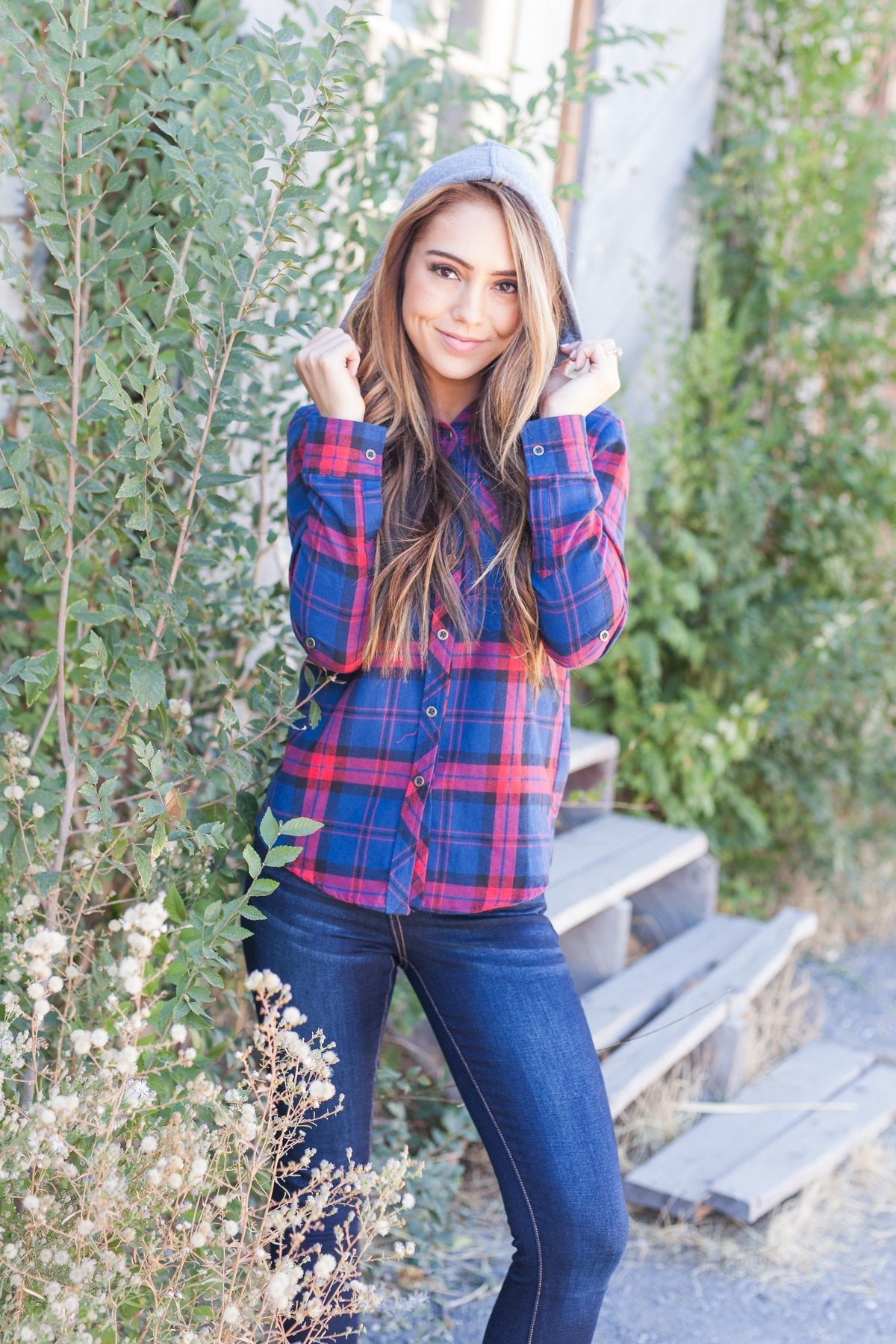 Robin Hood Flannel Button-Down In Navy