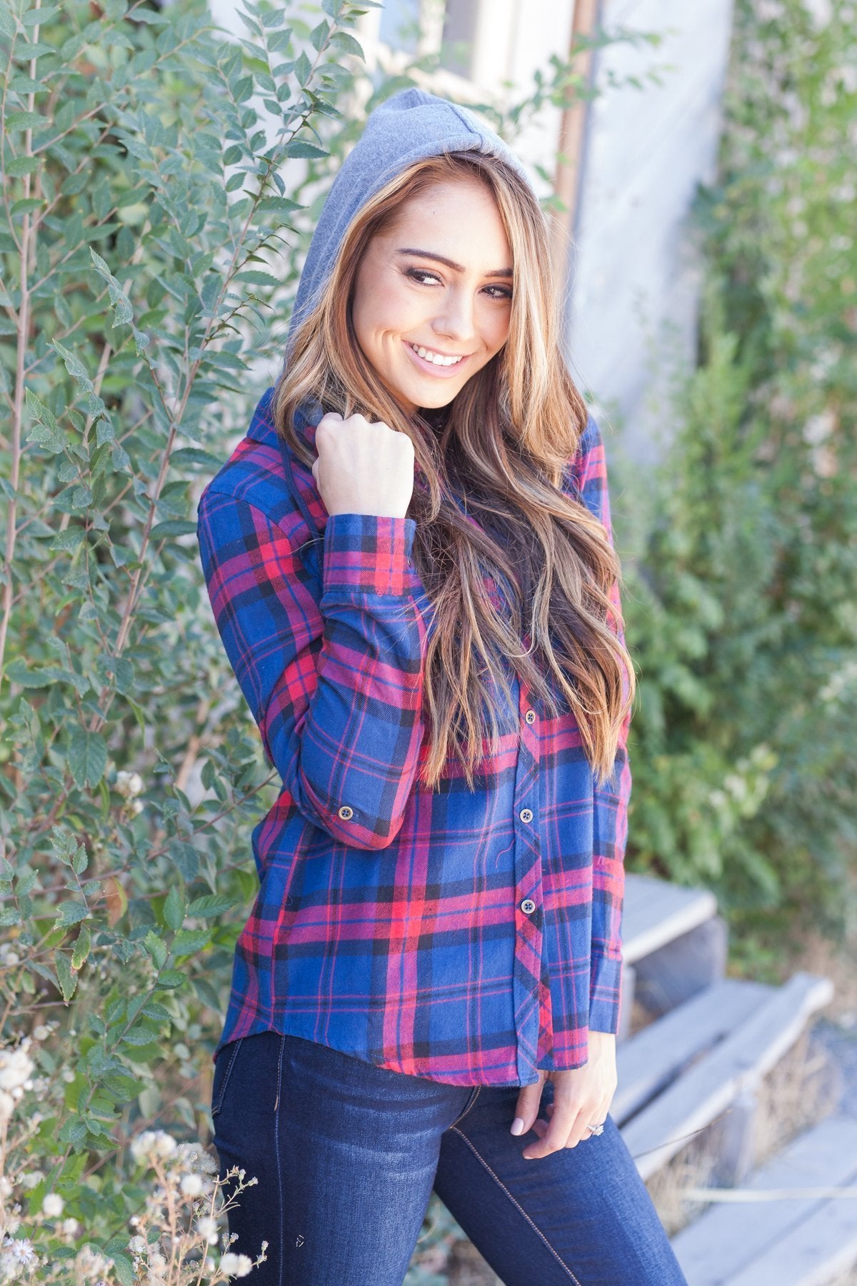 Robin Hood Flannel Button-Down In Navy