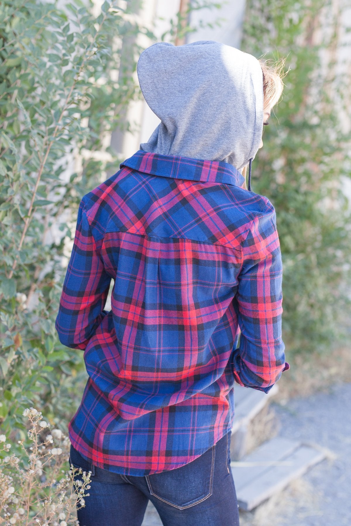 Robin Hood Flannel Button-Down In Navy