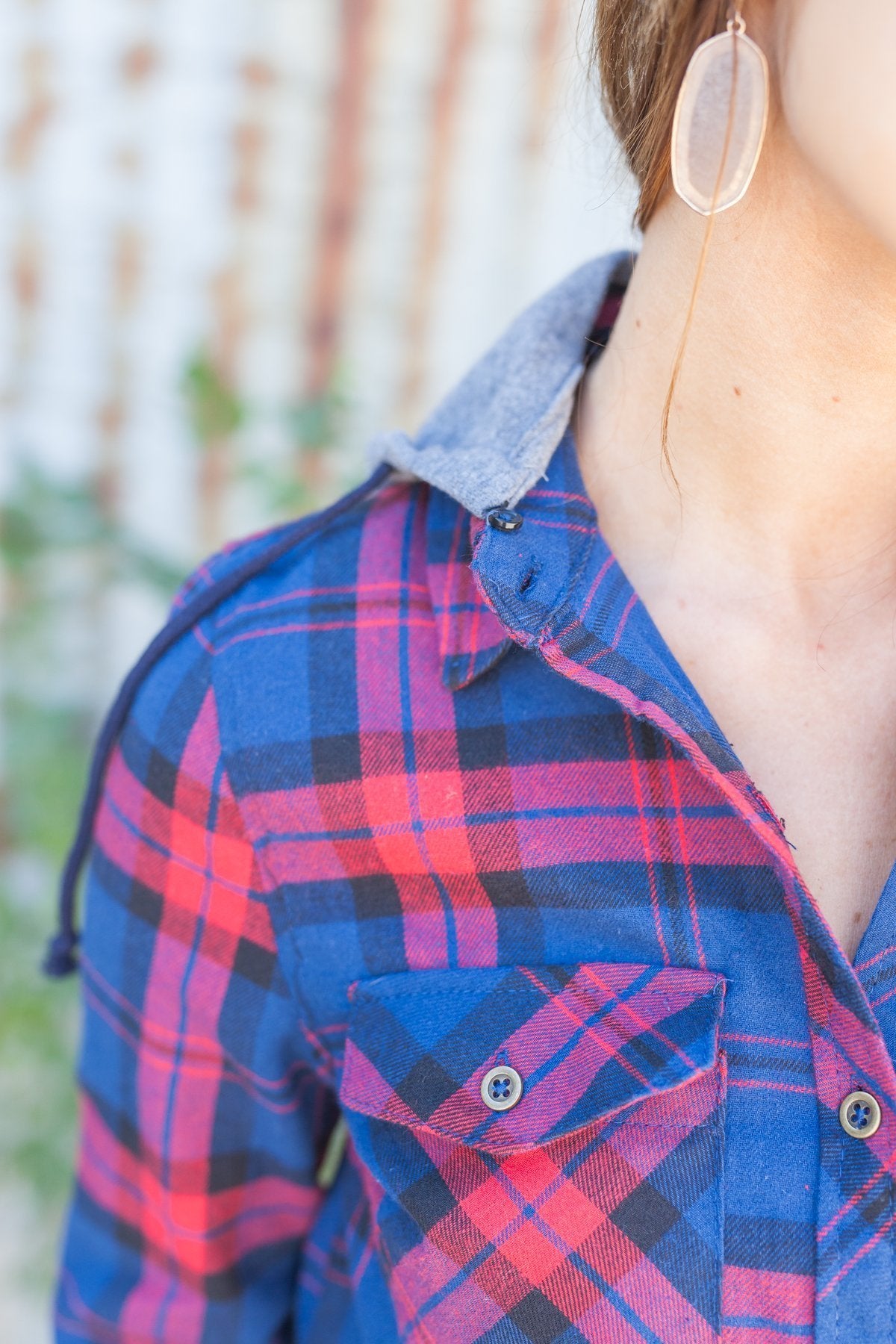 Robin Hood Flannel Button-Down In Navy