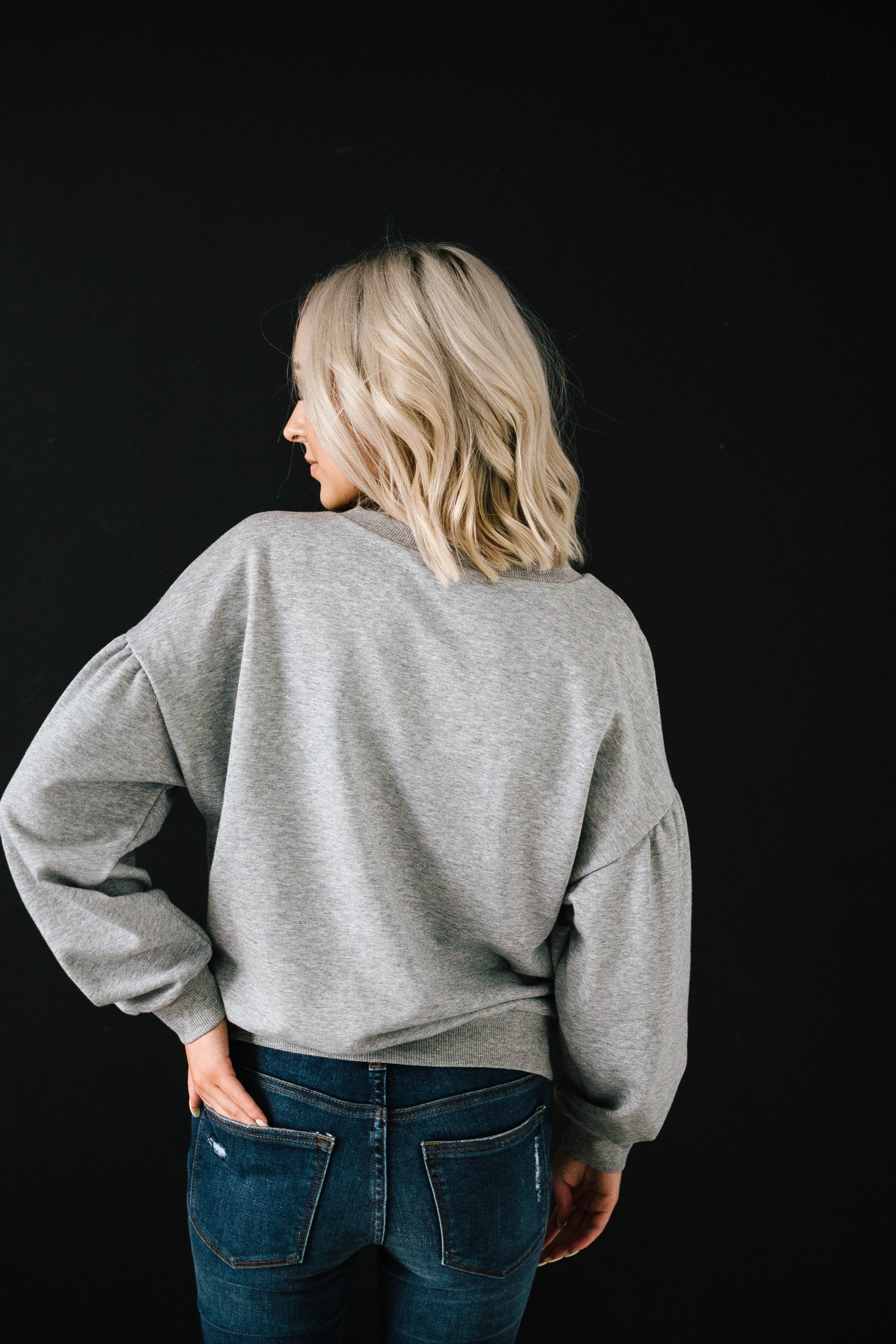 Rock And Roses Top in Gray