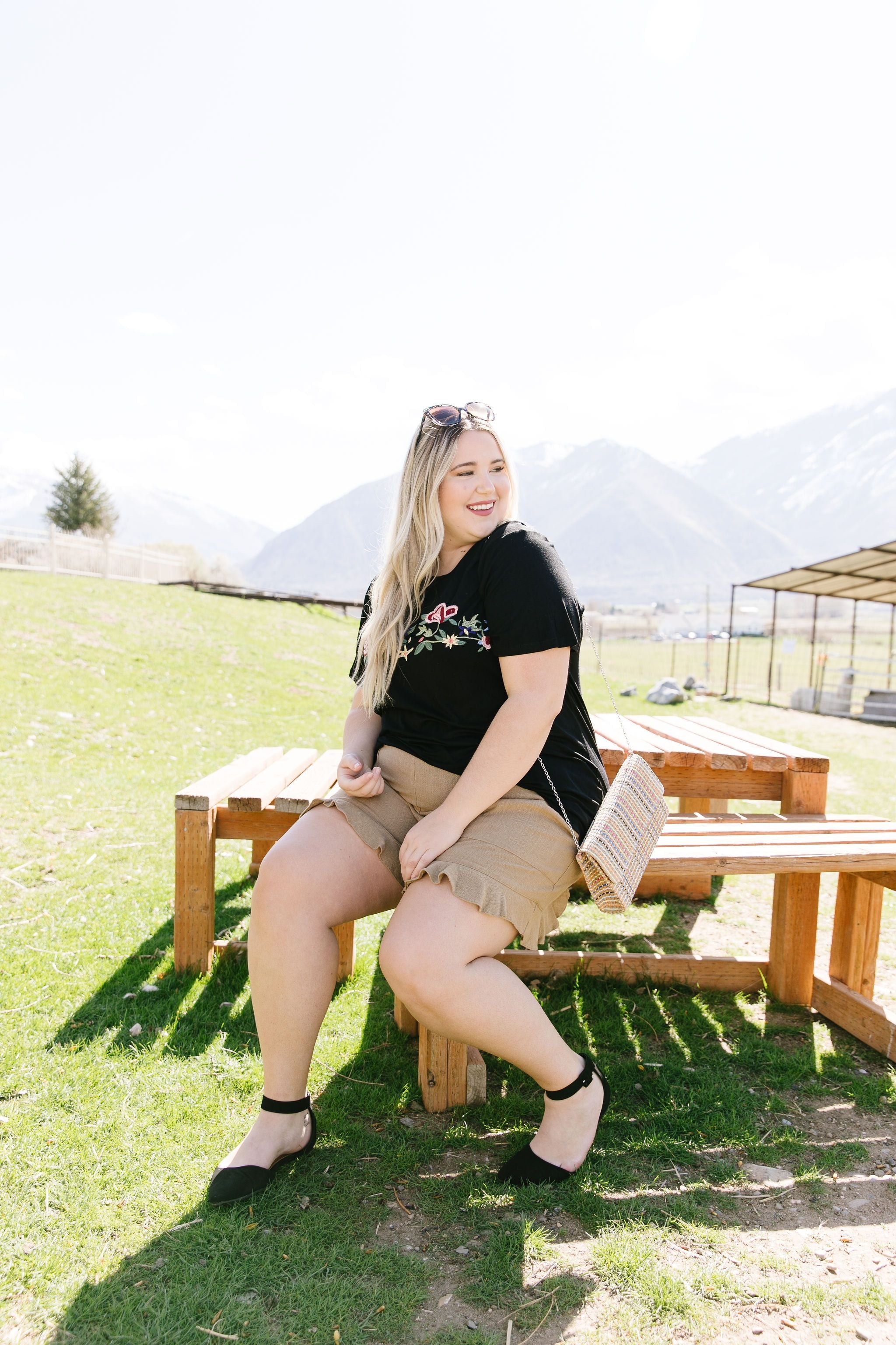 Rooftop Garden Embroidered Tee
