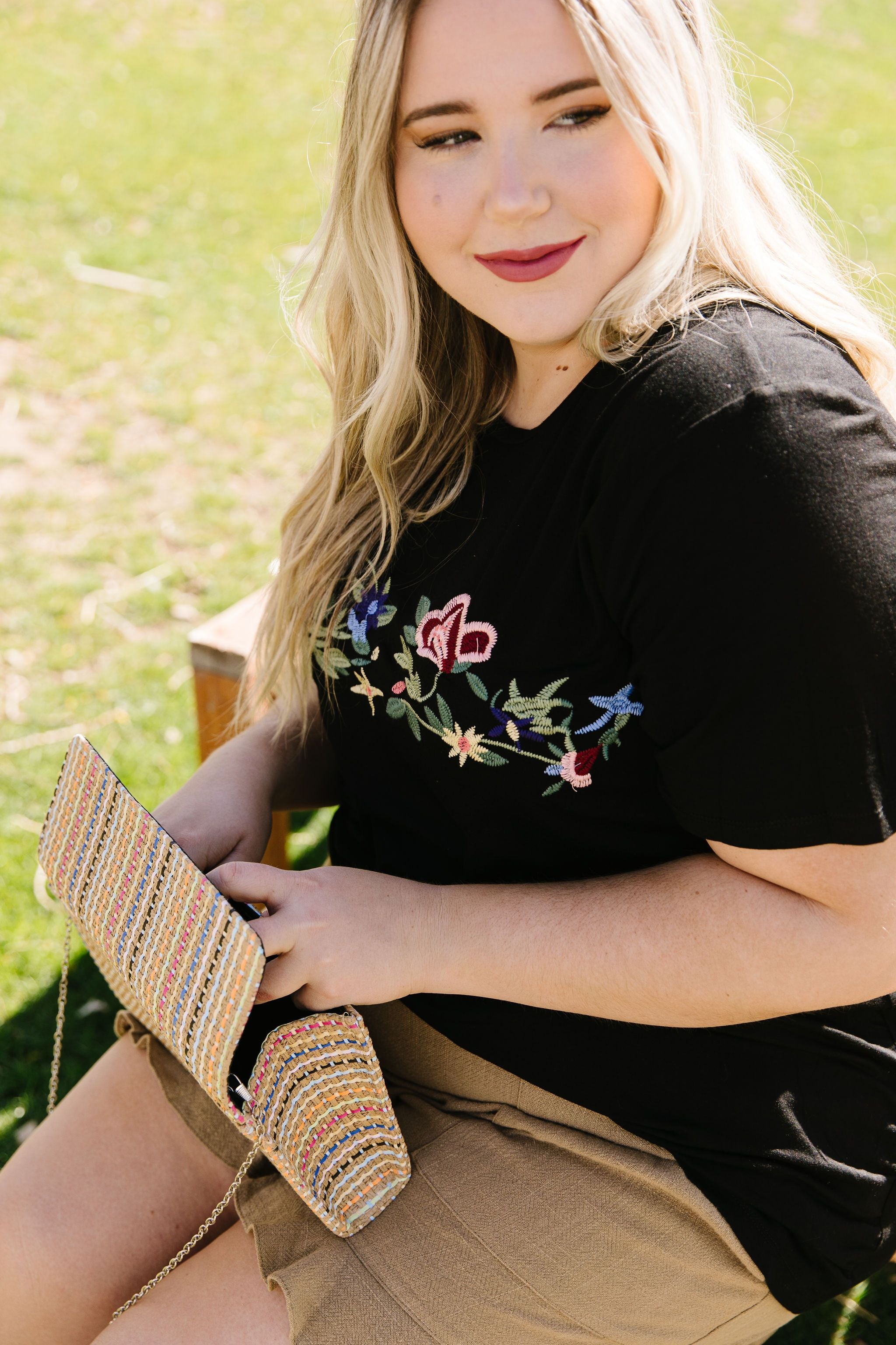 Rooftop Garden Embroidered Tee