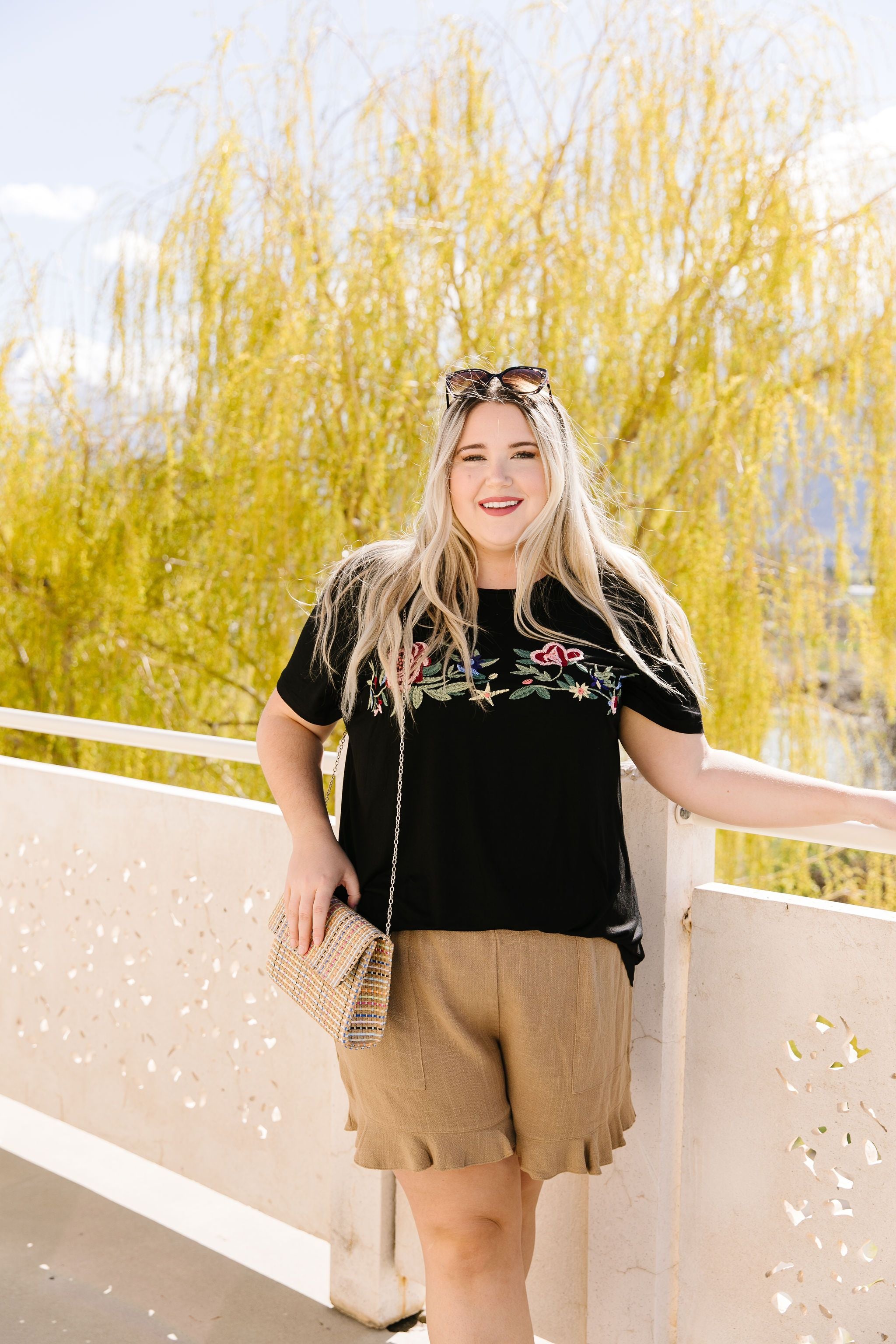 Rooftop Garden Embroidered Tee