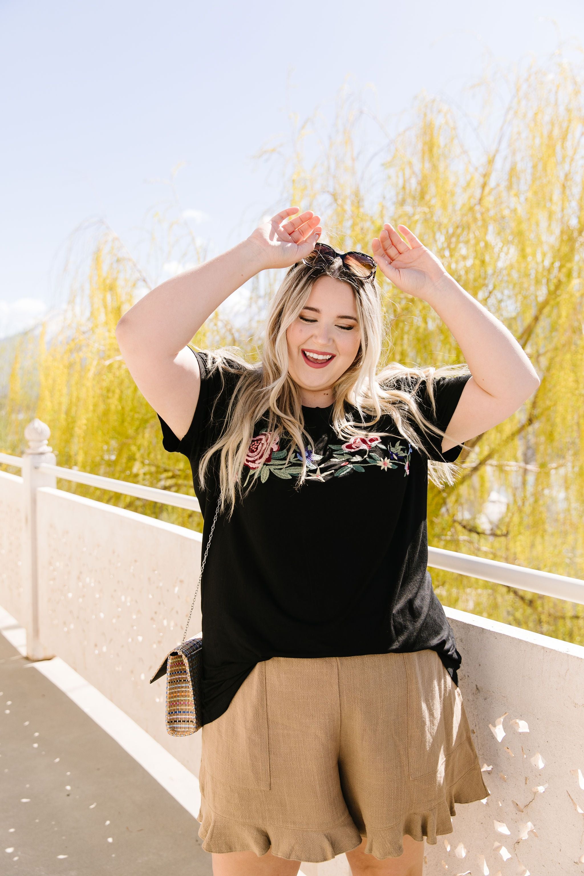 Rooftop Garden Embroidered Tee