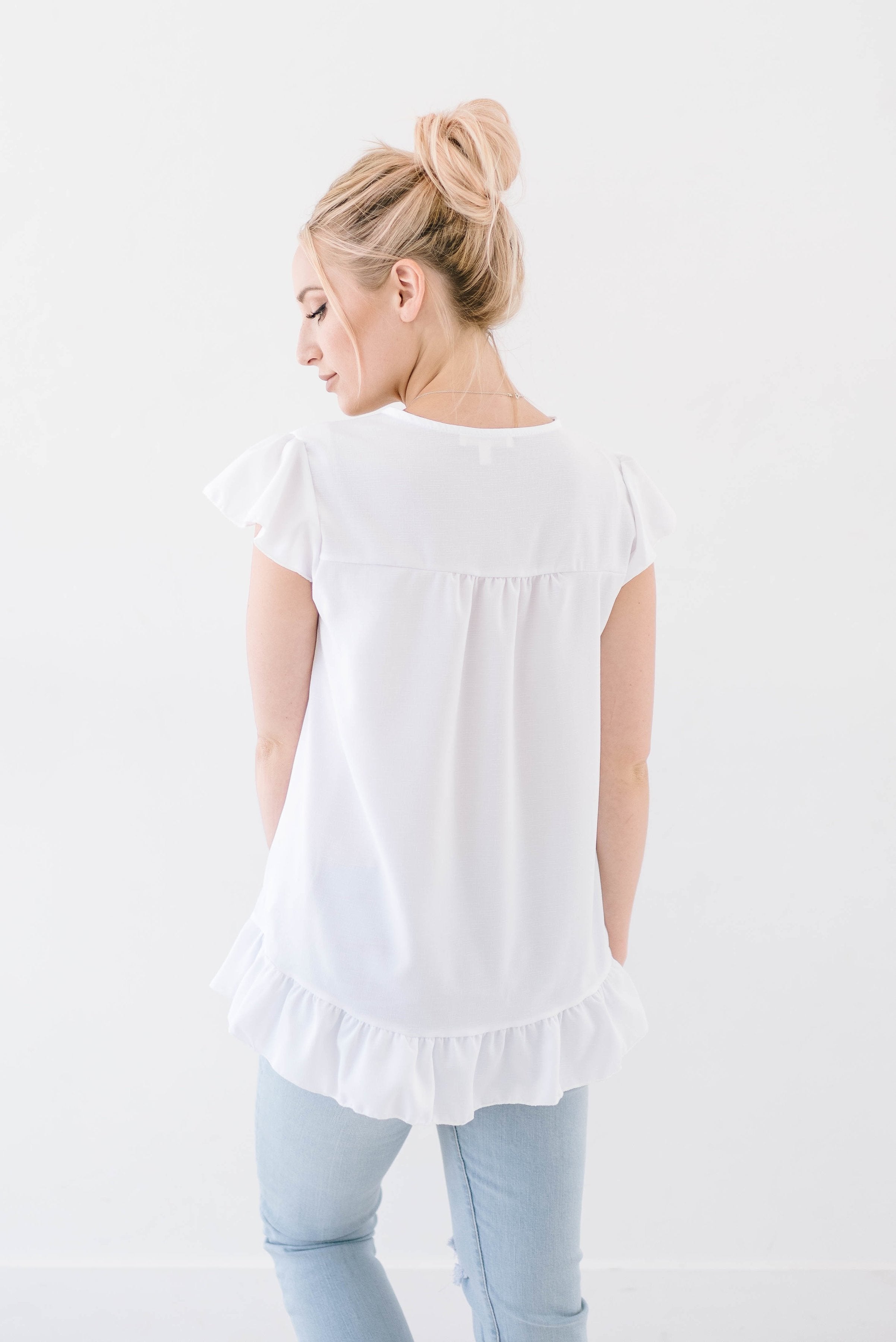 Rosario White Embroidered Top