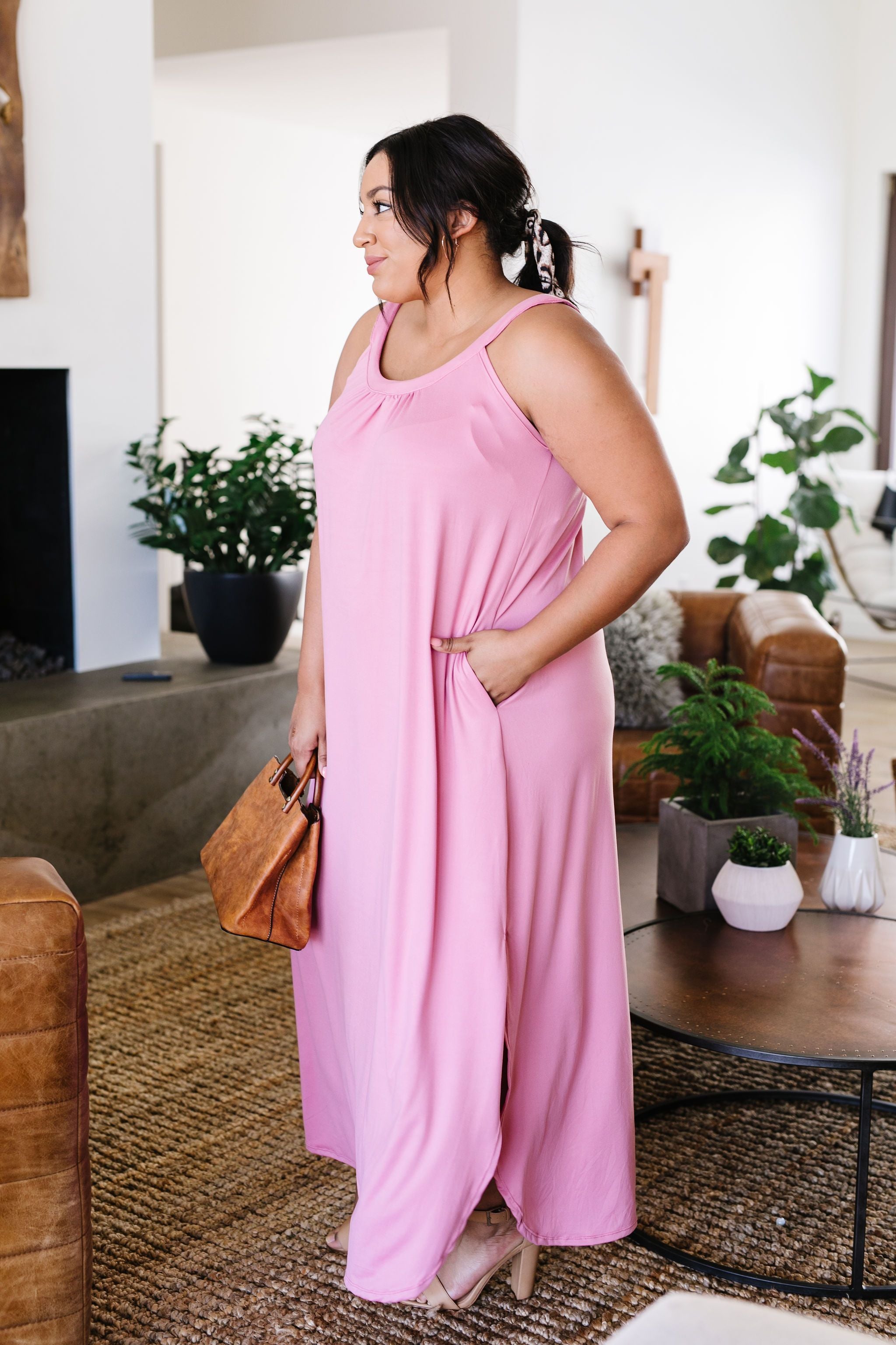 Sheer Perfection Shirred Maxi