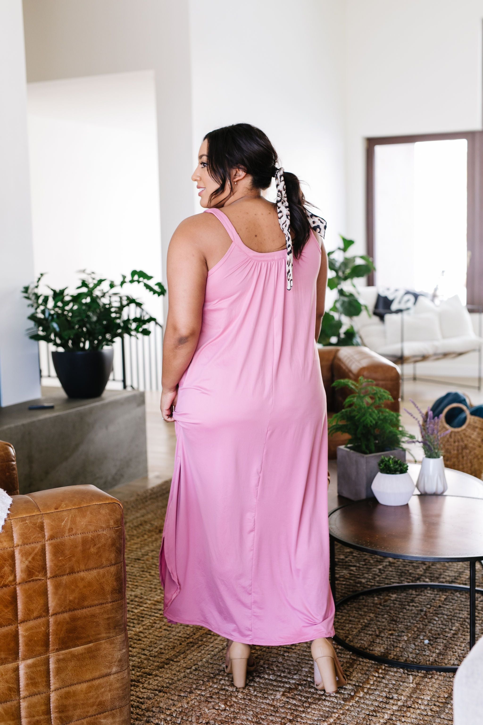 Sheer Perfection Shirred Maxi