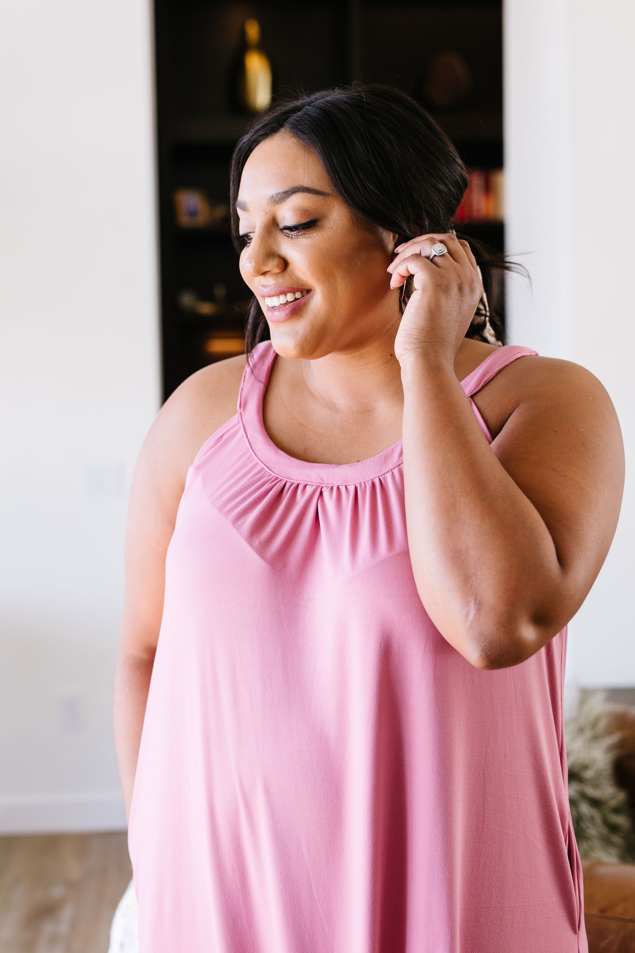 Sheer Perfection Shirred Maxi