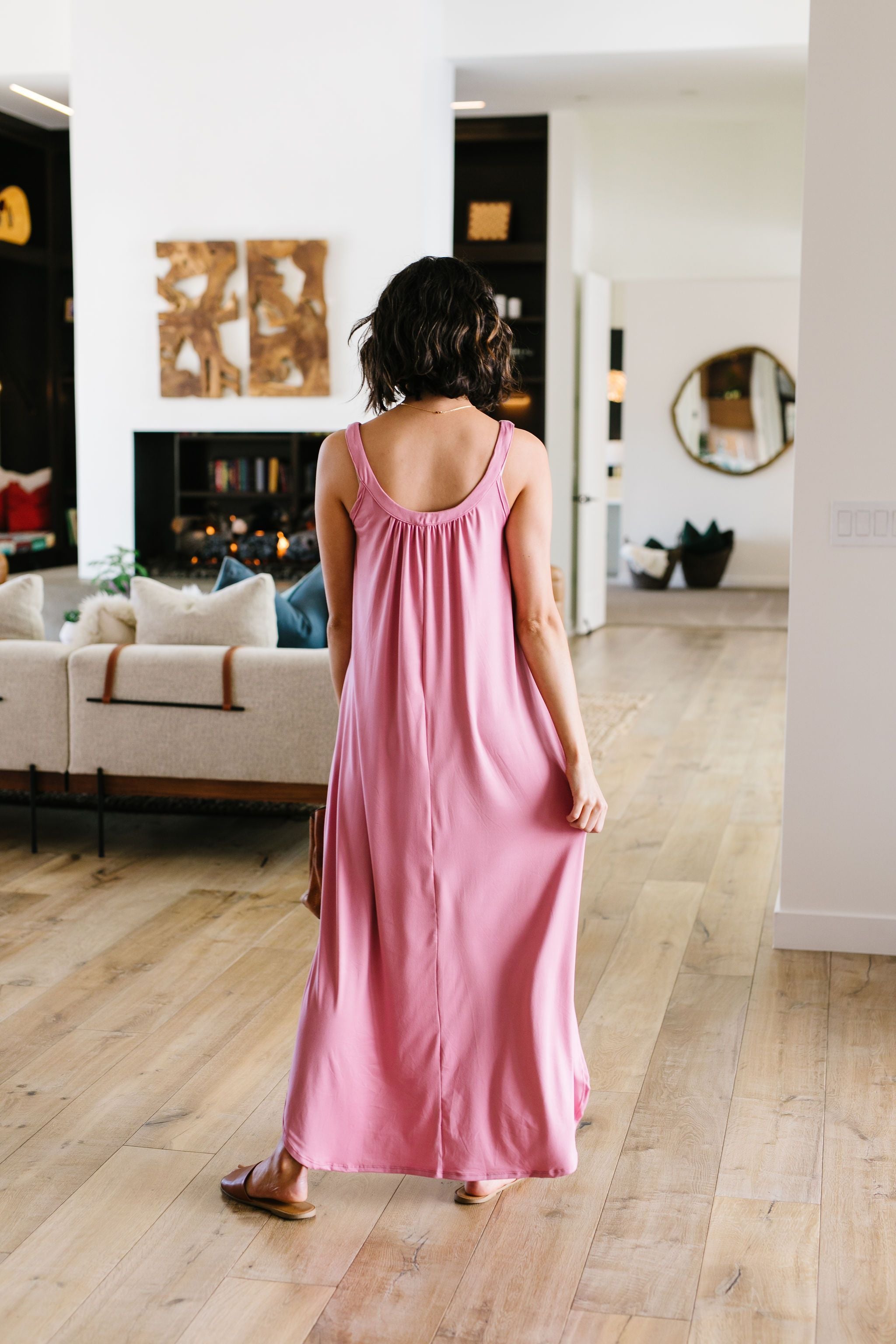 Sheer Perfection Shirred Maxi