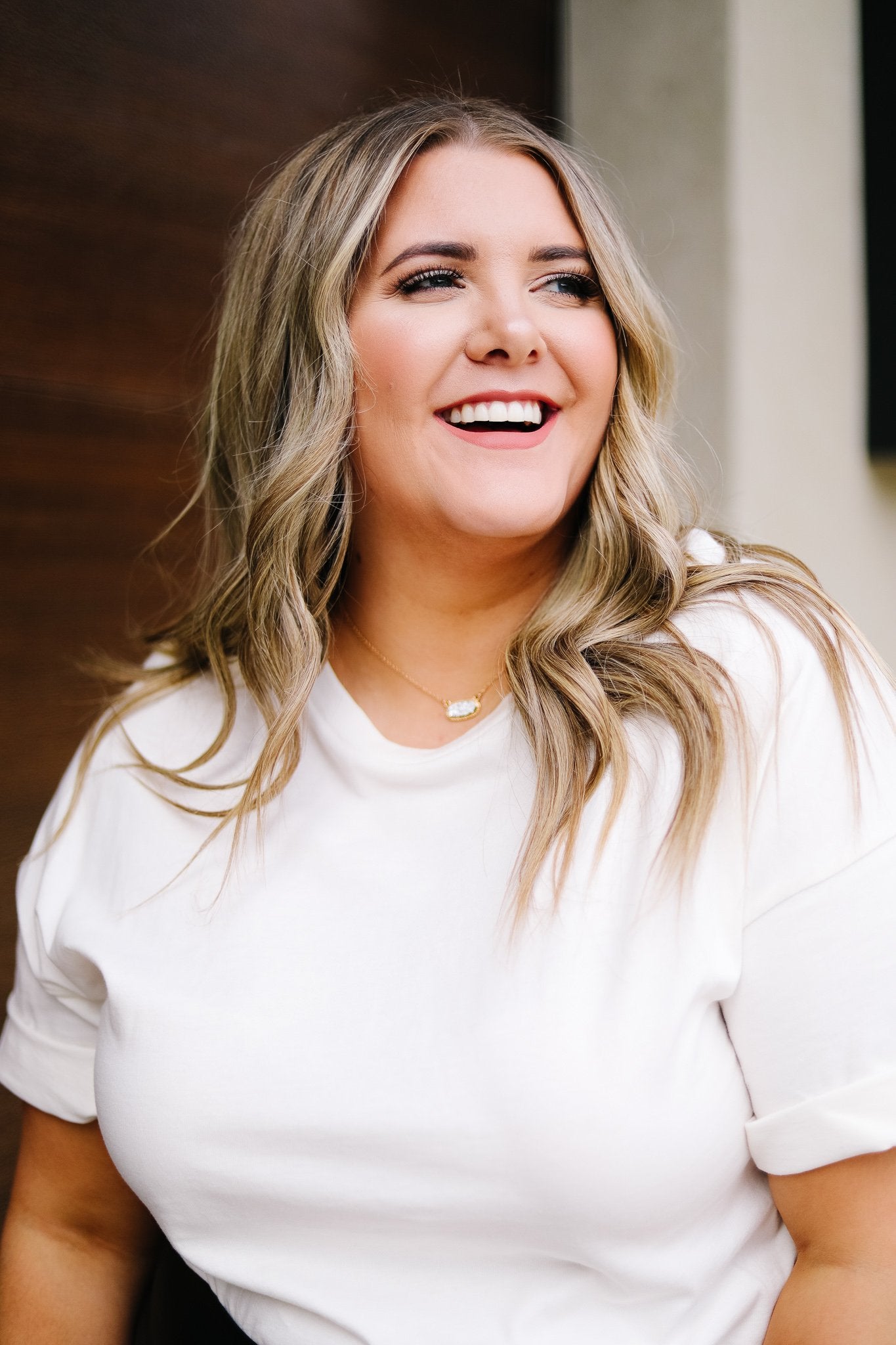 Silver & Gold Druzy Necklace + Stud Earring Set