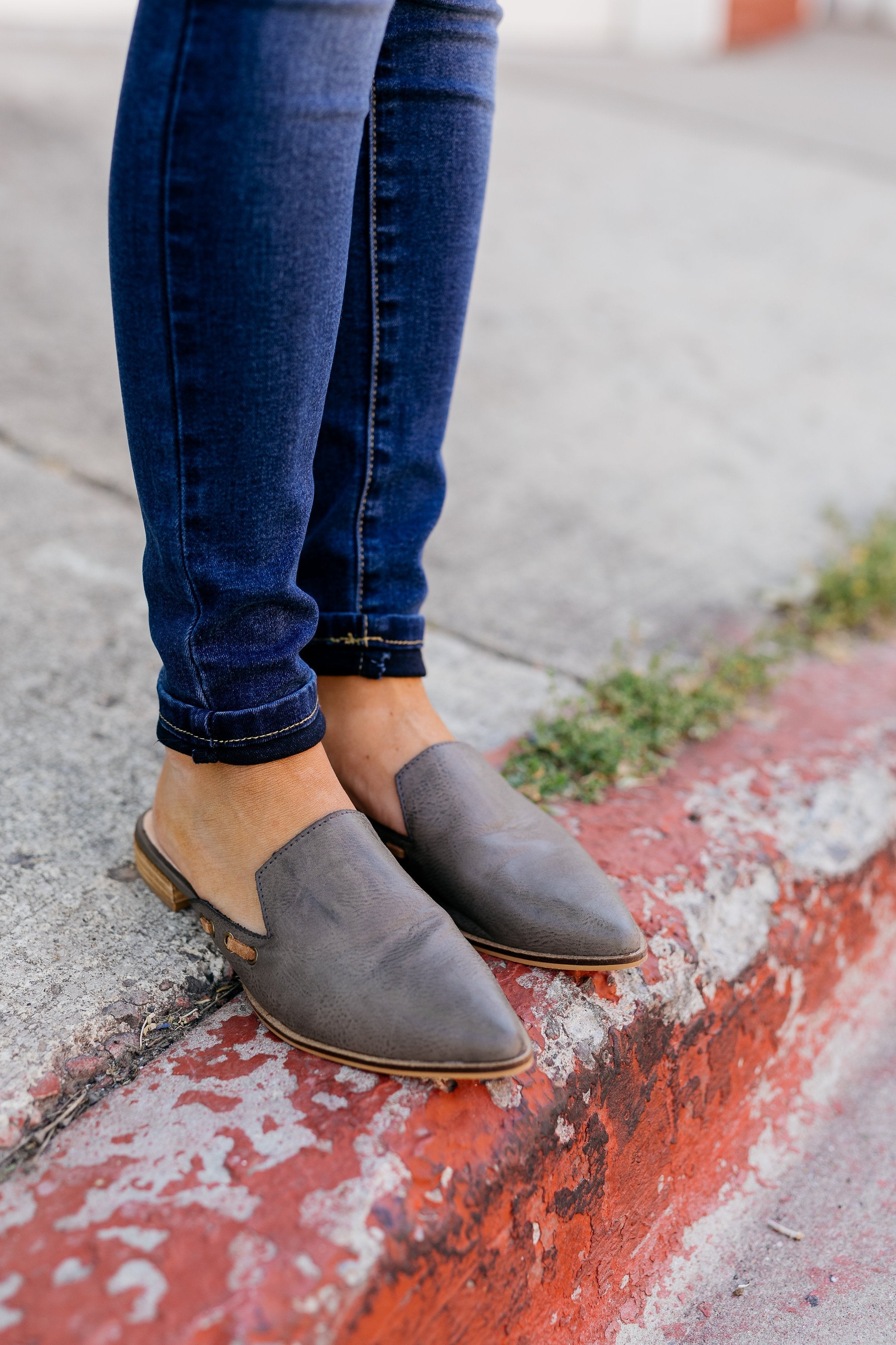 Slip Into Fall Slides In Smoky Gray