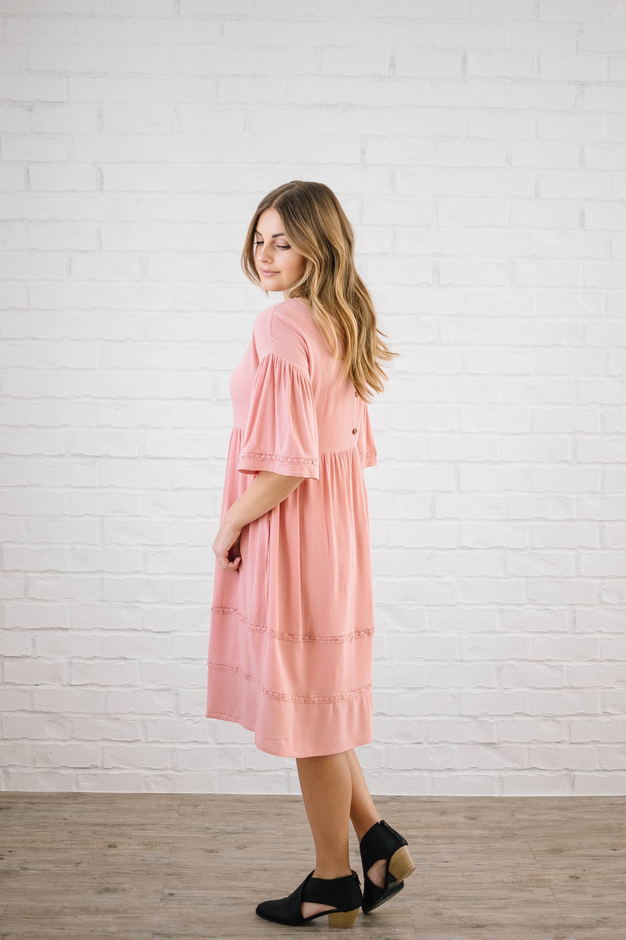 So Rosie Dress in Blush
