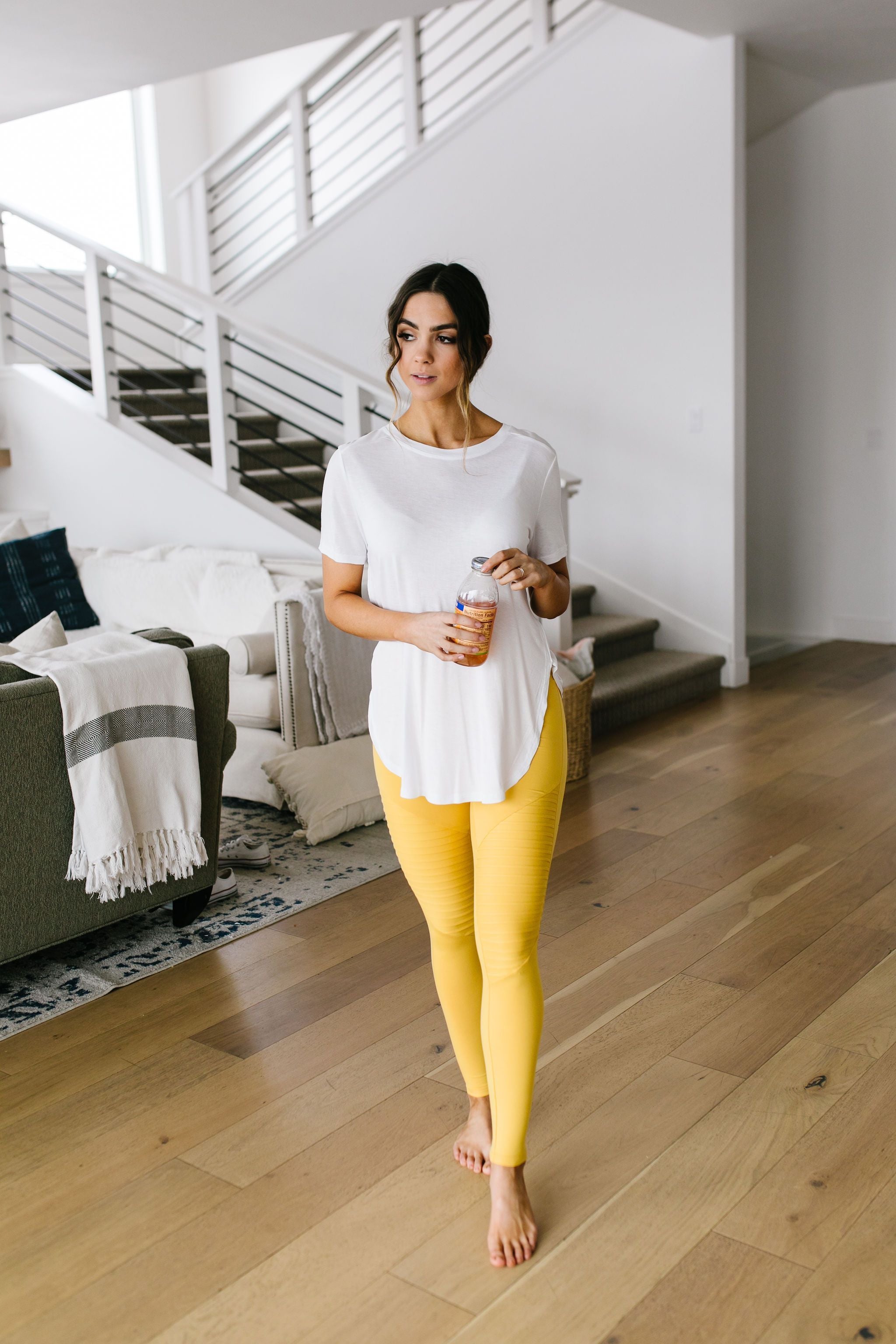 Soft As Butter Moto Leggings In Yellow