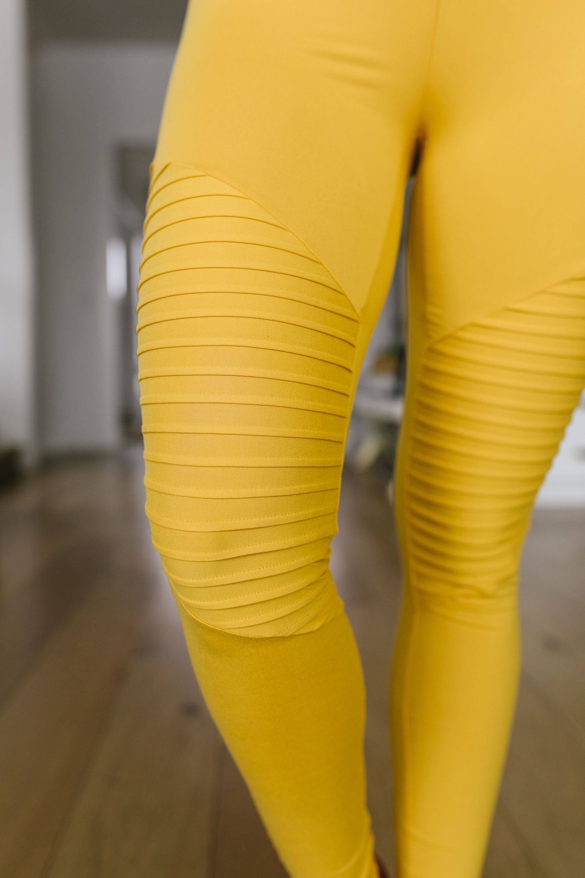 Soft As Butter Moto Leggings In Yellow