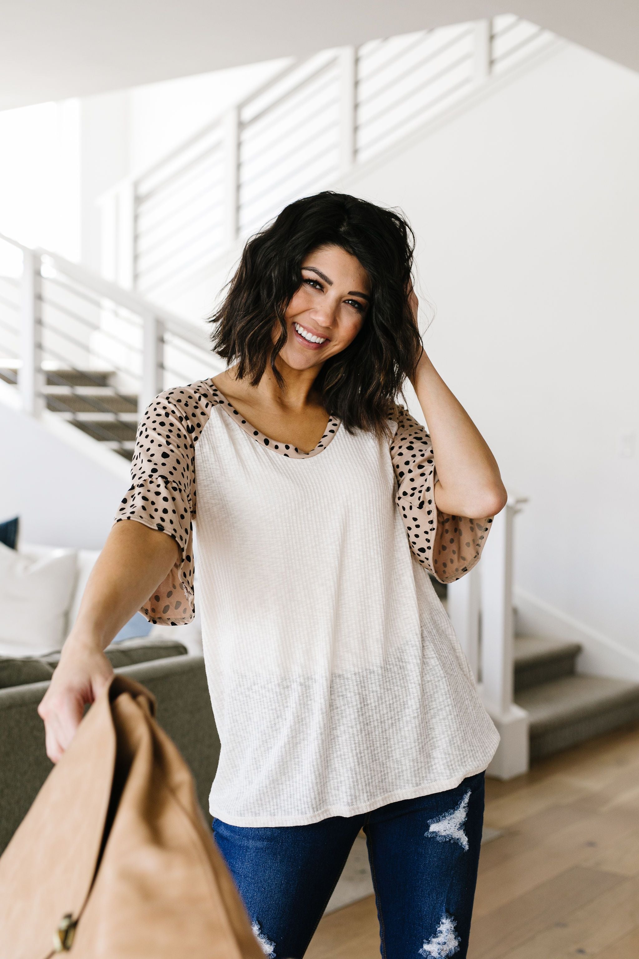 Spot The Sleeves Top