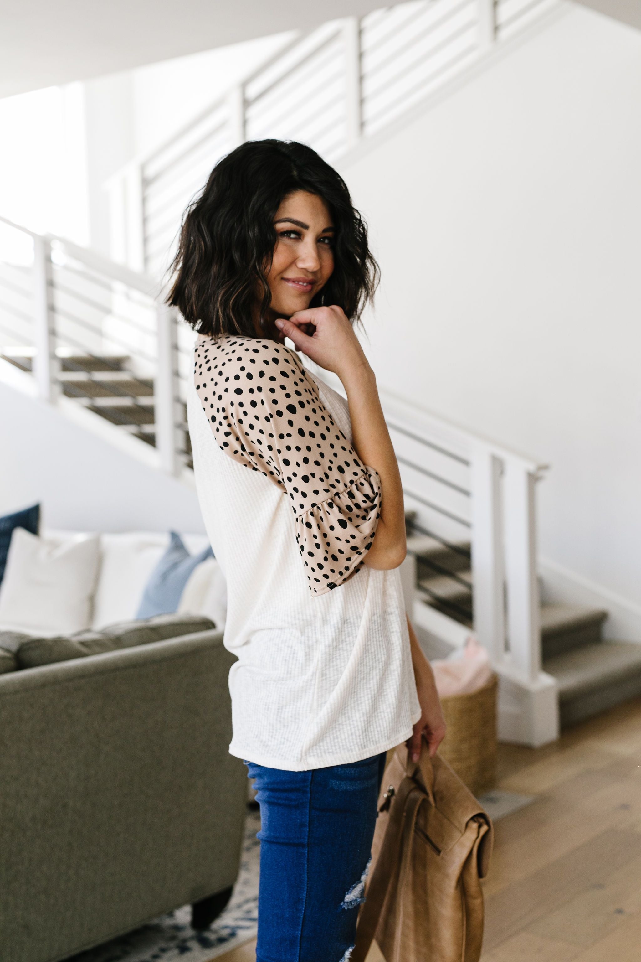 Spot The Sleeves Top