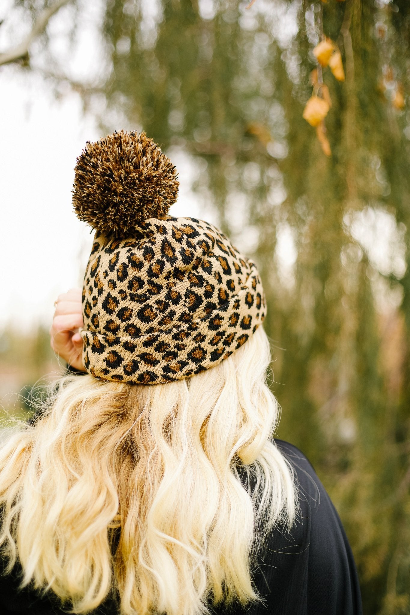 Spotted Pom Pom Beanie