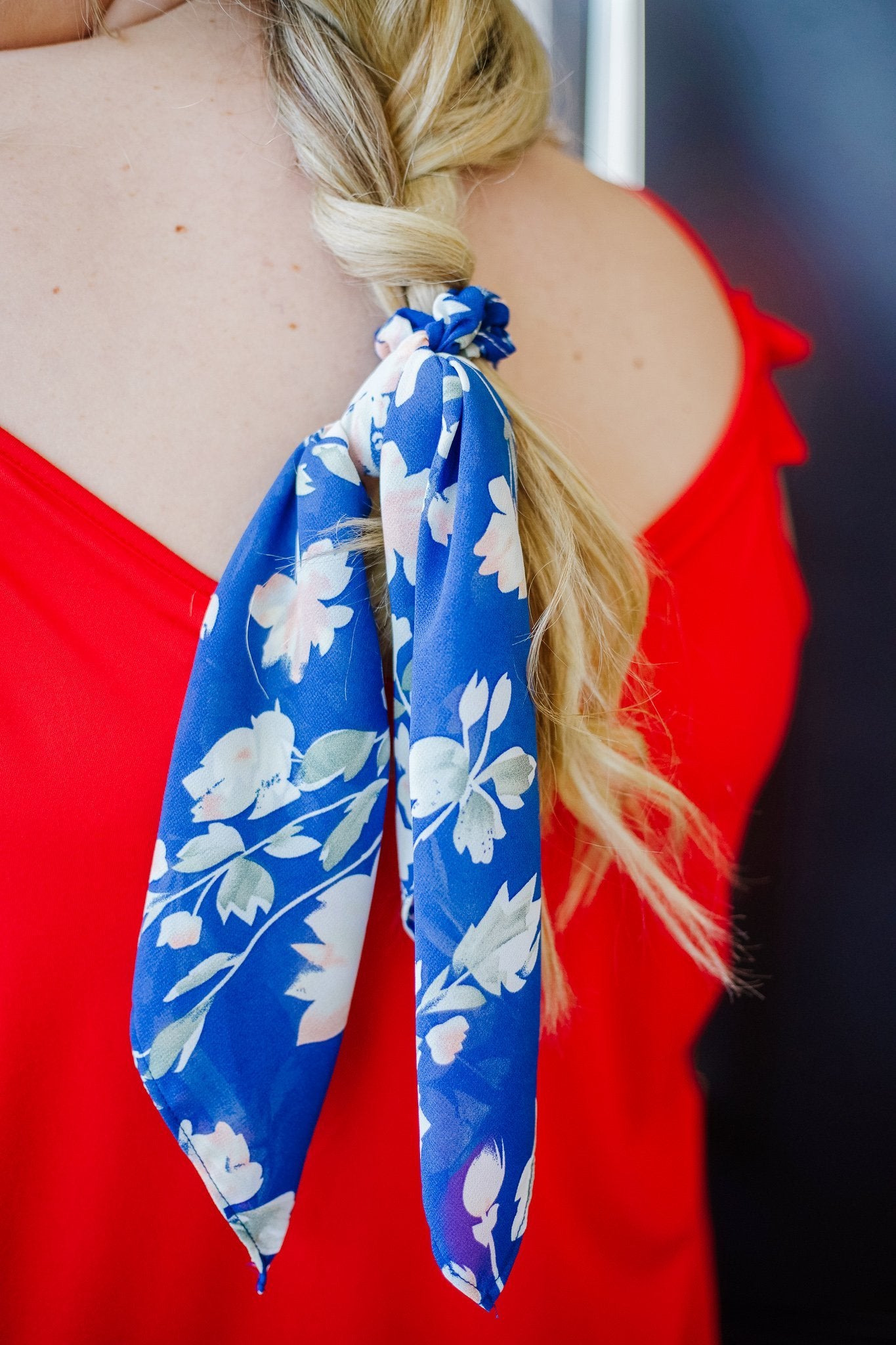 Spring Fling Floral Tying Scrunchie