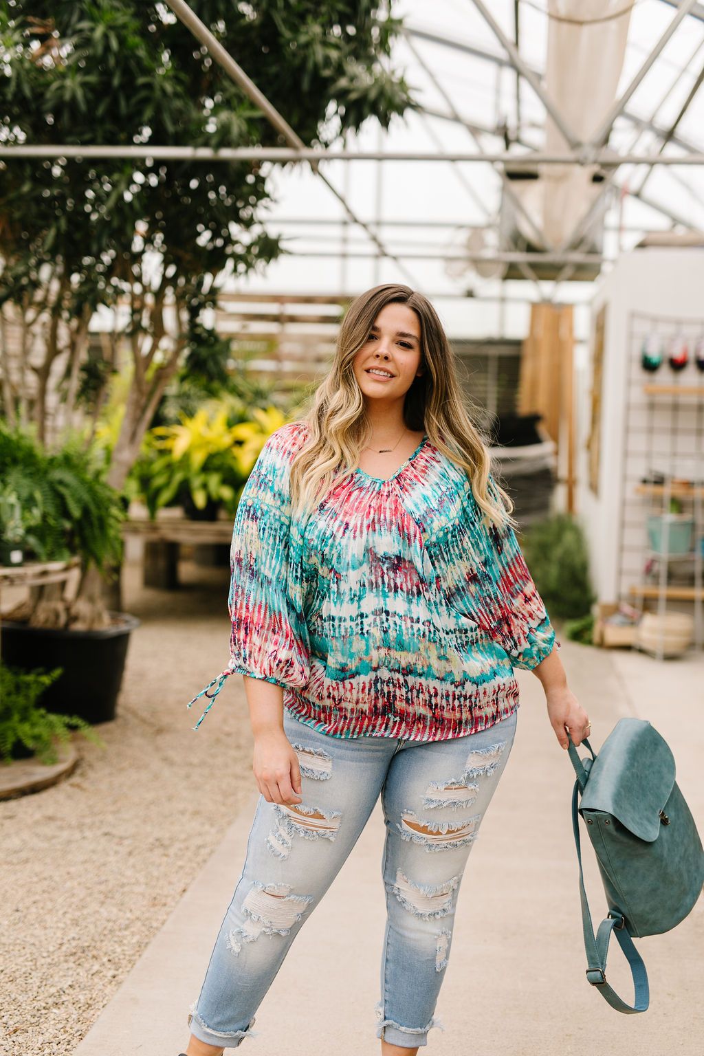 Streakin' Tie Dye Top