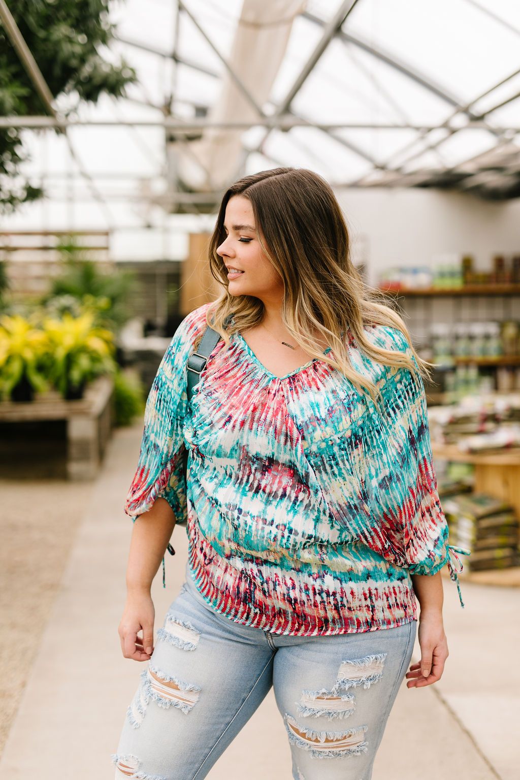Streakin' Tie Dye Top