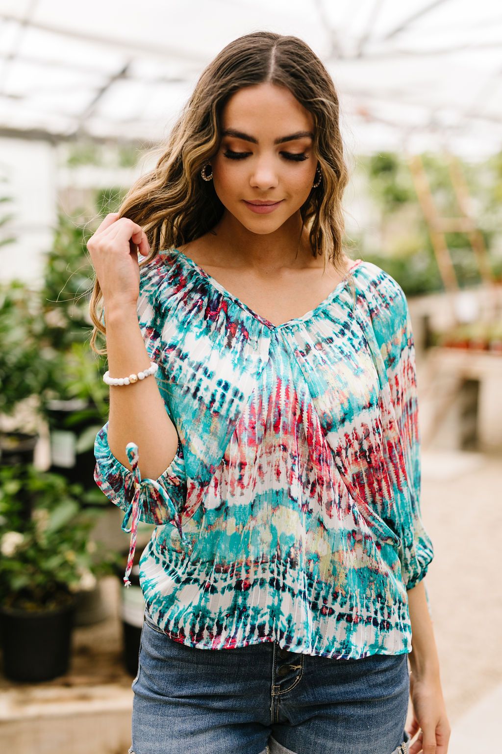 Streakin' Tie Dye Top