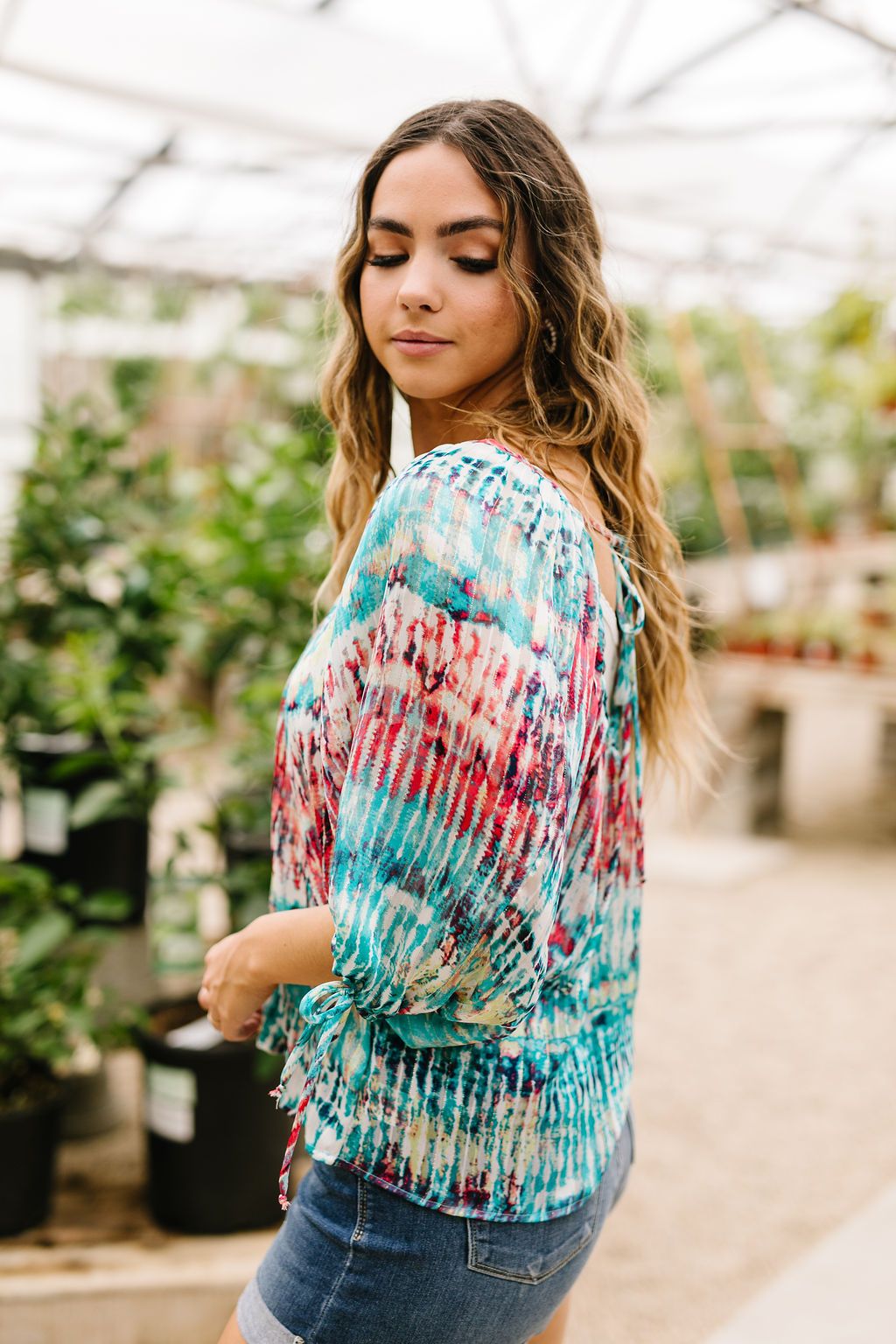 Streakin' Tie Dye Top
