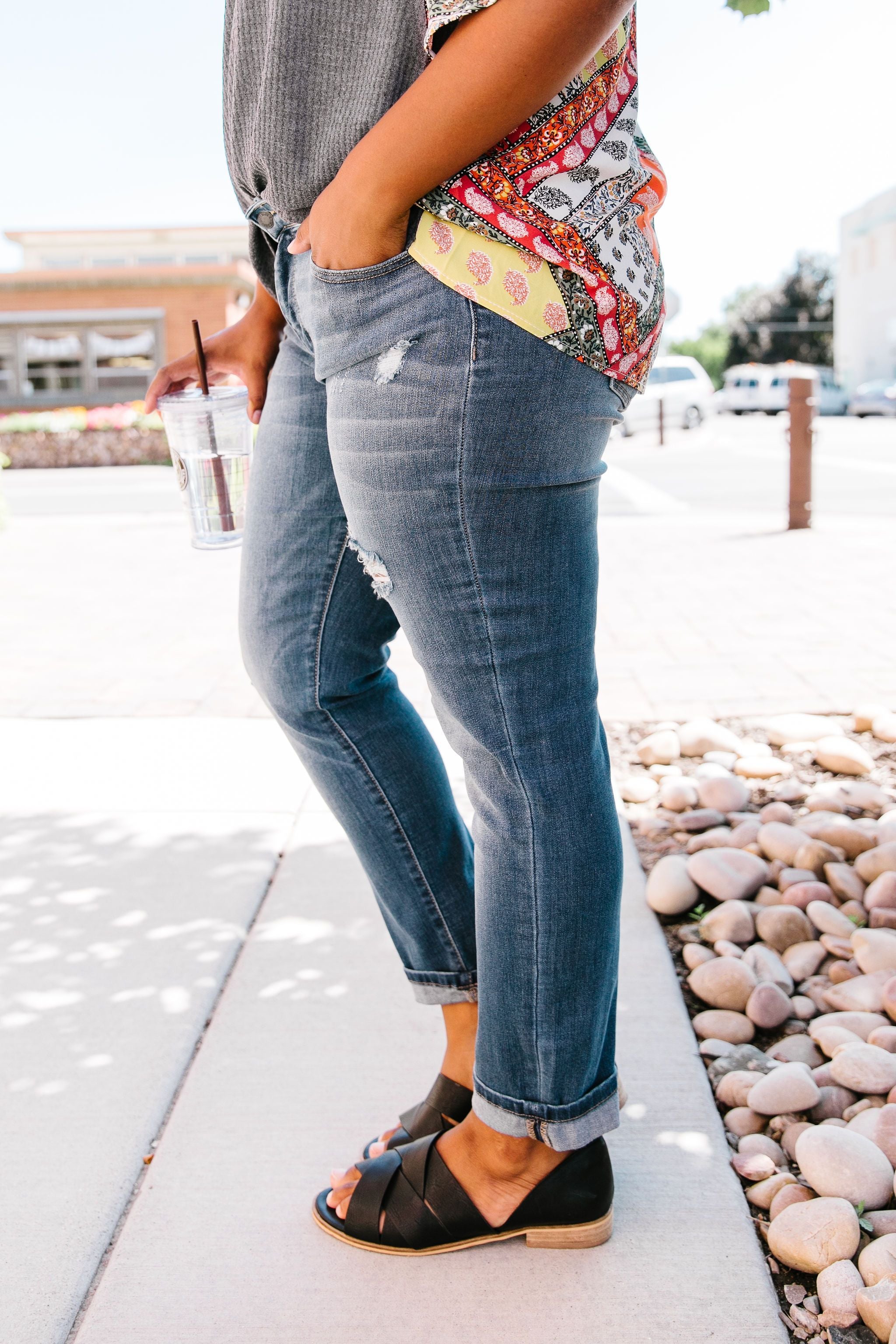Stretchy Boyfriend Jeans