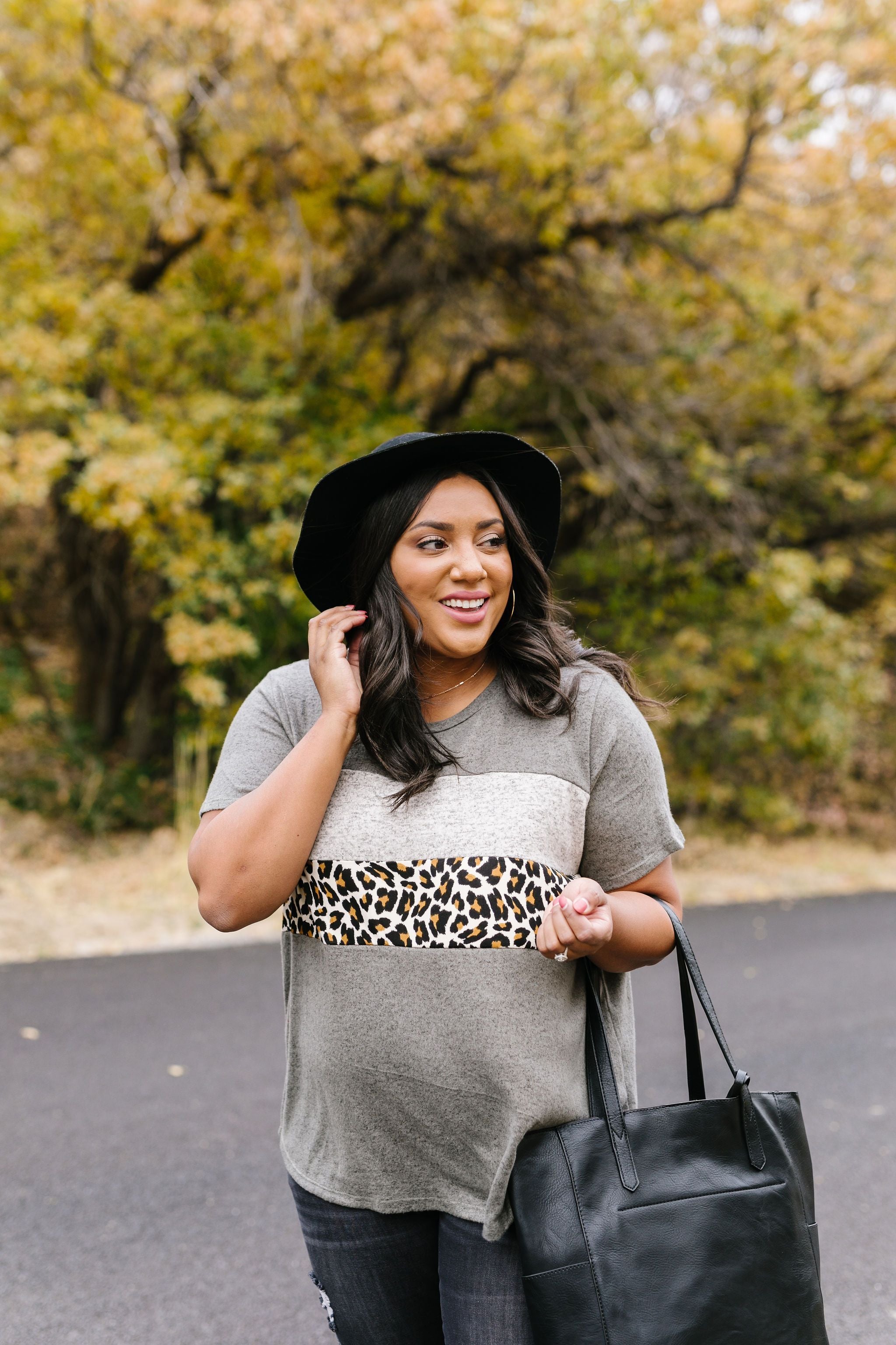 Stripes + Spots Color Block Top