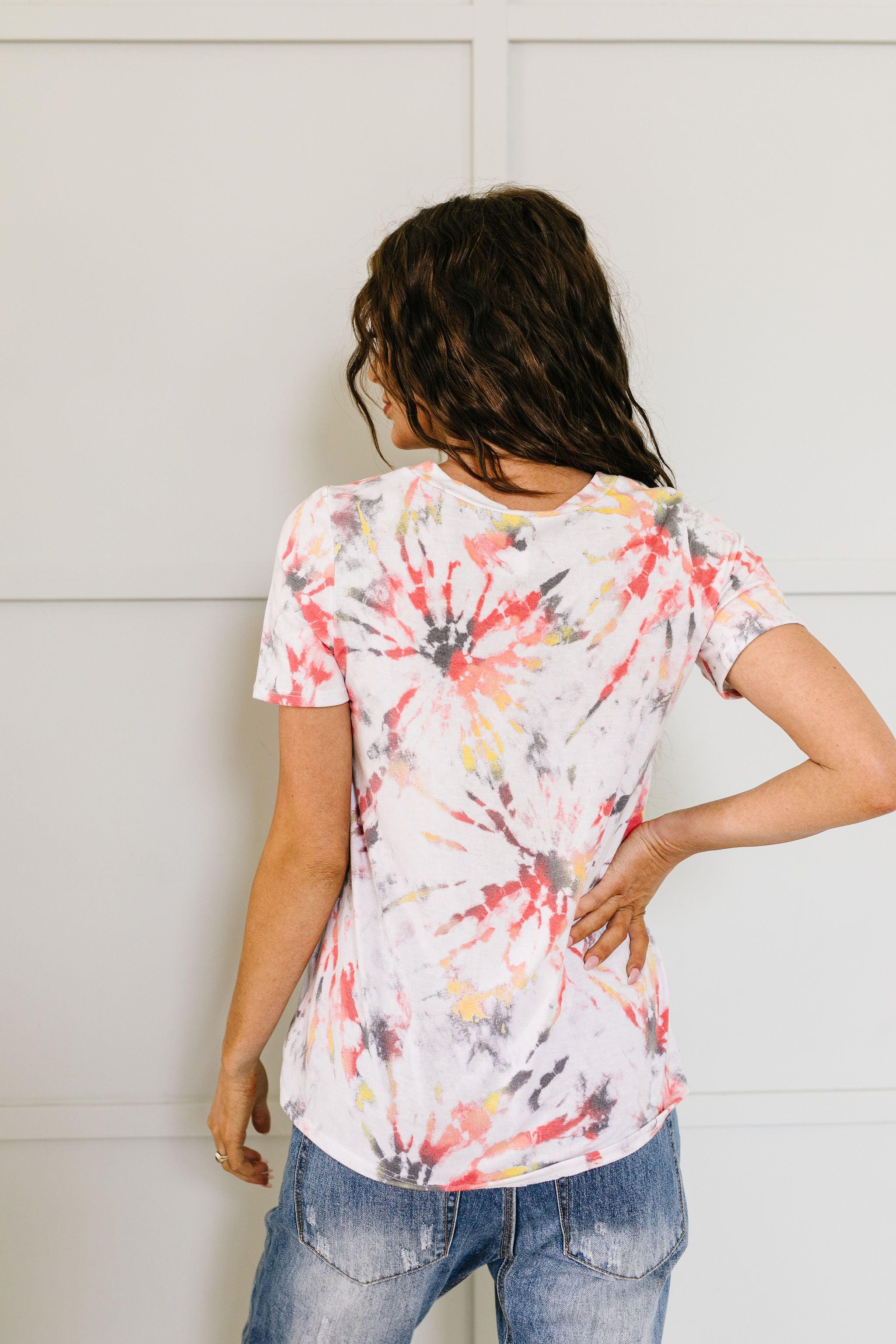 Sunburst Tie Dye V-Neck