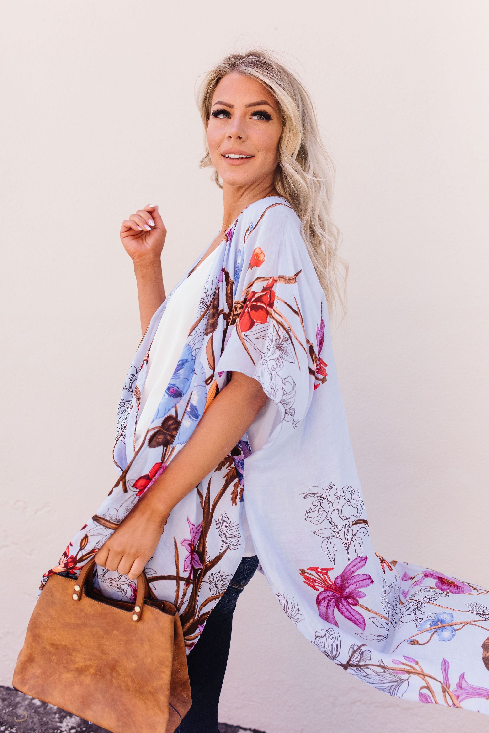 Tangled Floral Kimono