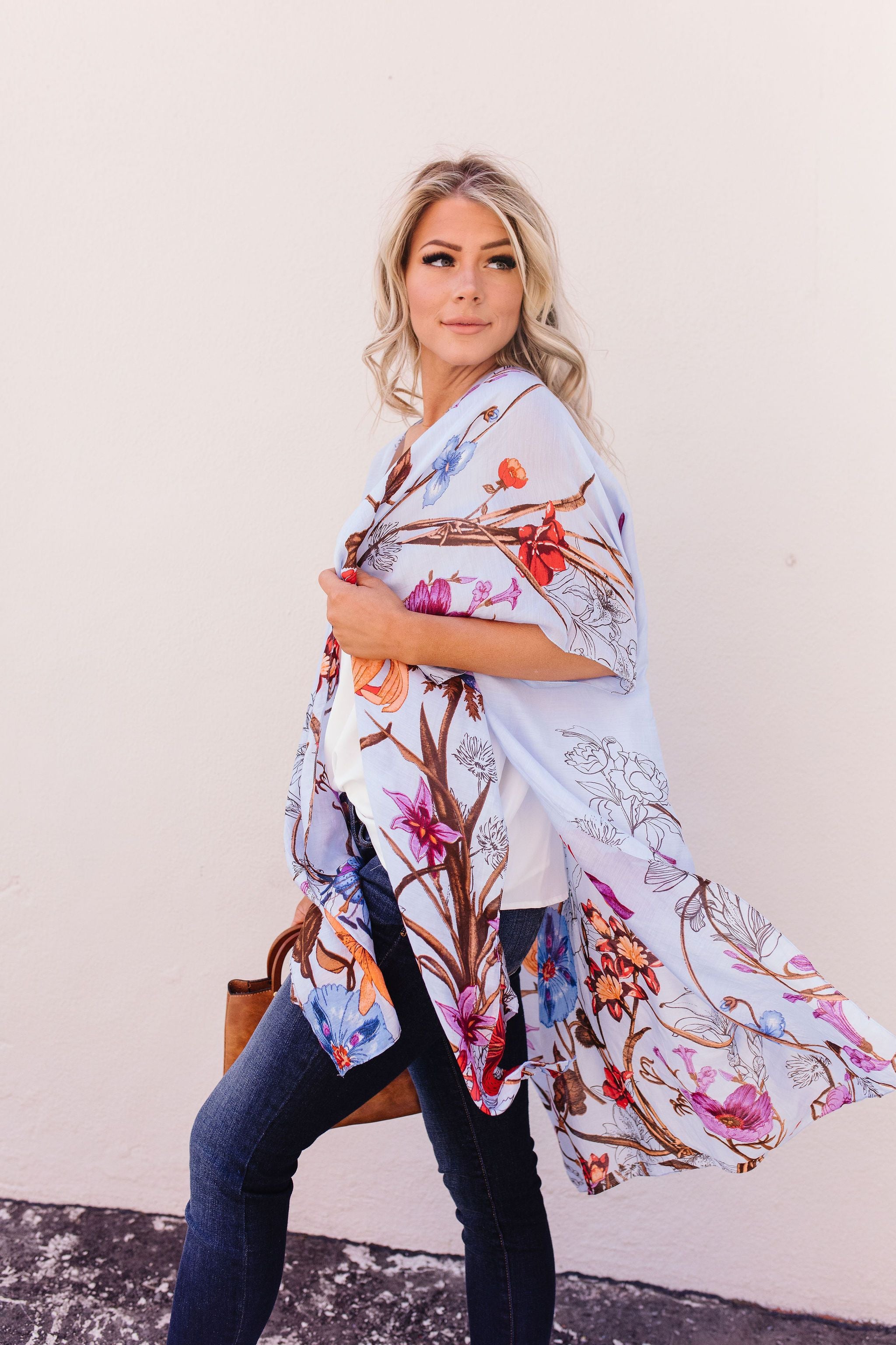 Tangled Floral Kimono