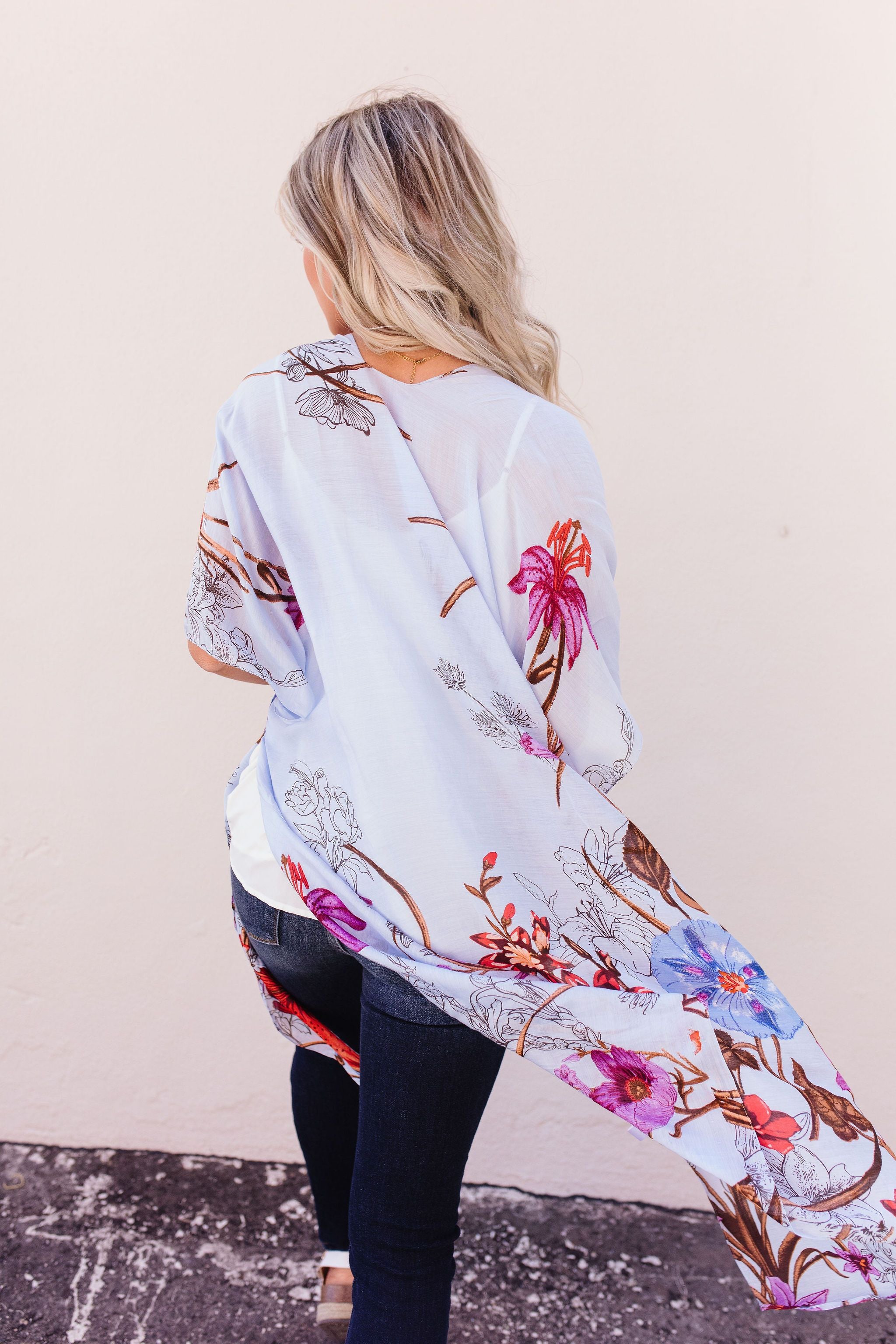 Tangled Floral Kimono