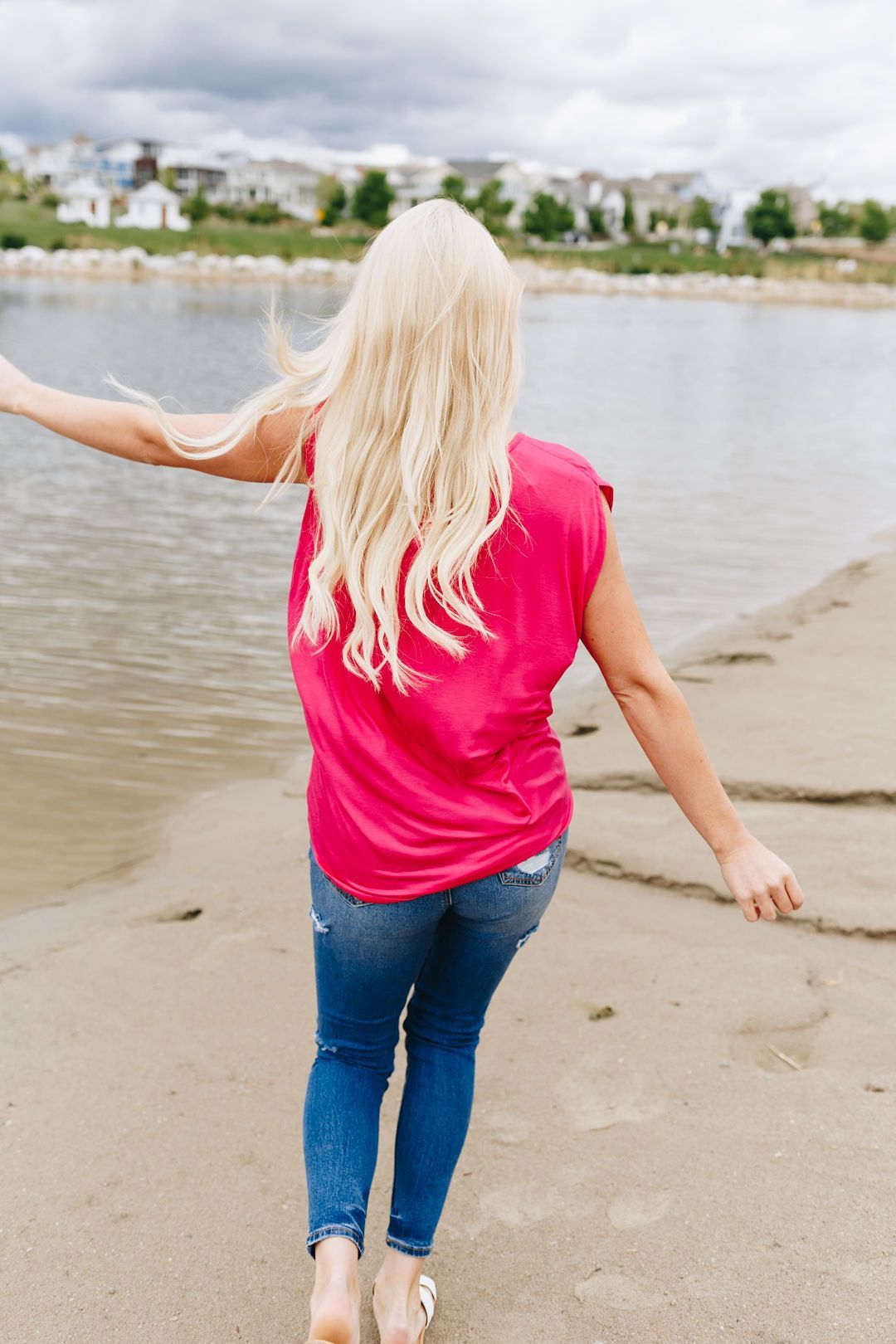 Te Adoro Top In Fuchsia