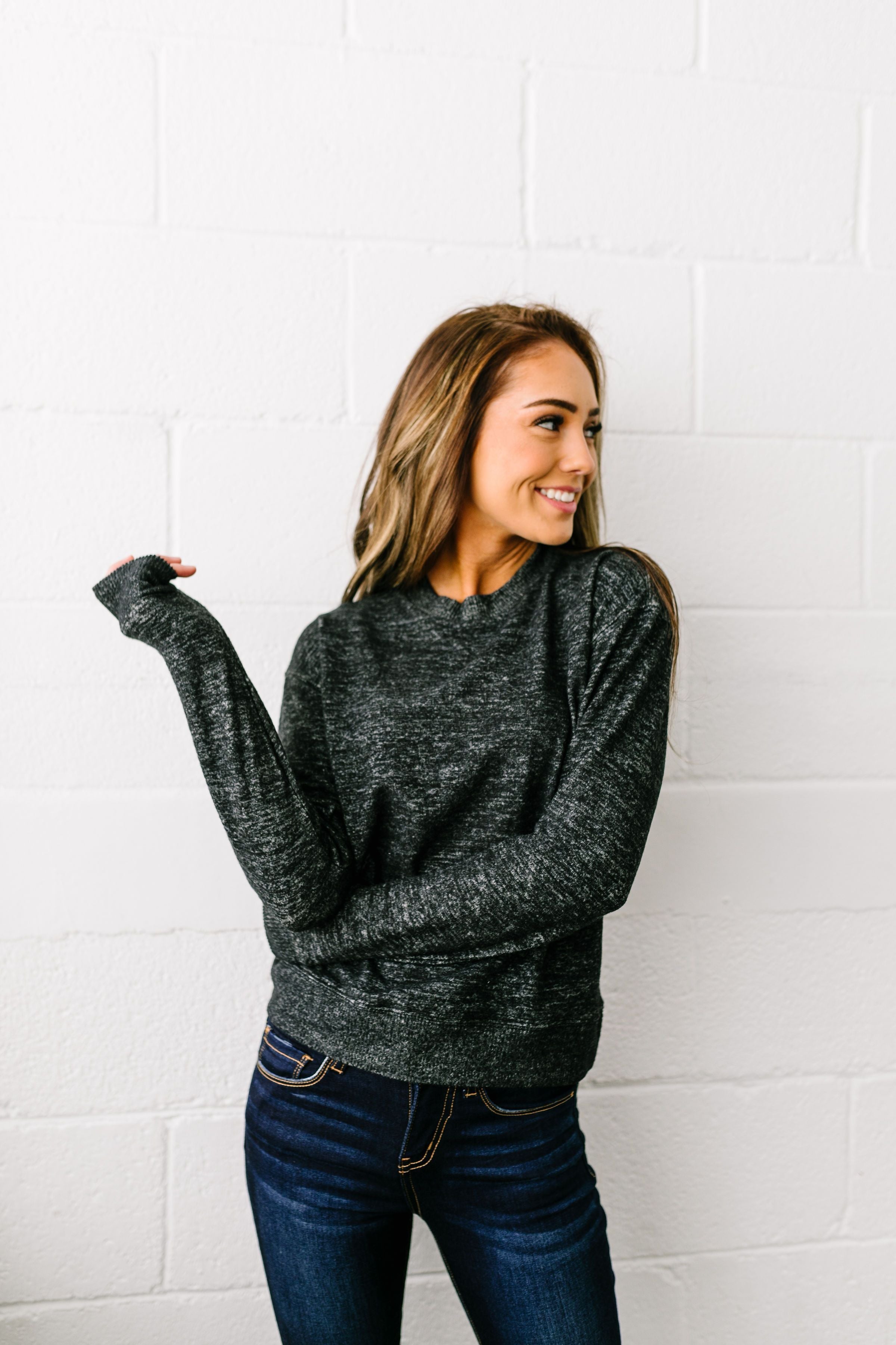 Terrific Two Toned Top In Black